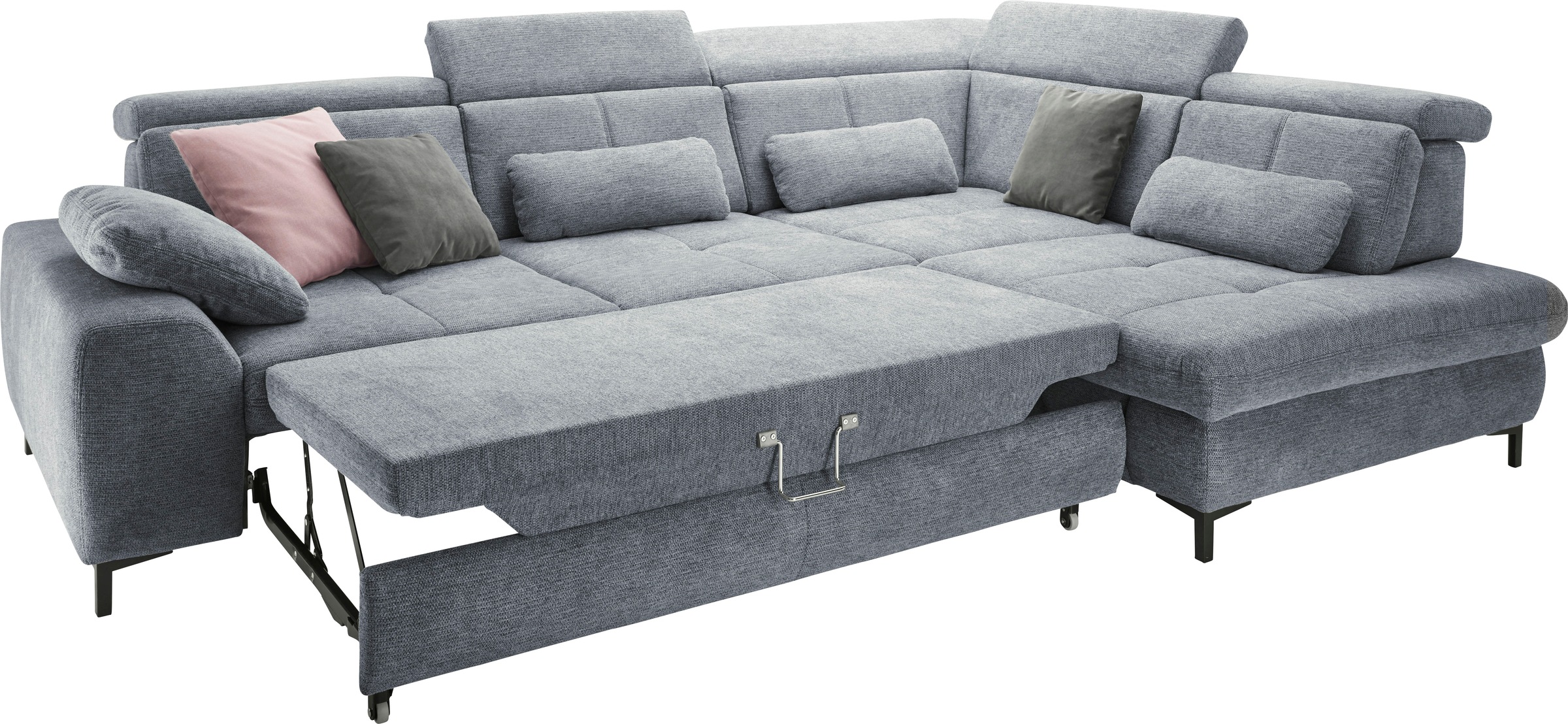 set one by Musterring Ecksofa »SO 3400, Komfortsitzhöhe 47cm oder 49cm, inkl. Sitztiefenverstellung«, verschiedene Funktionen, Kaltschaumpolsterung, Stellmaße 220 x 317 cm