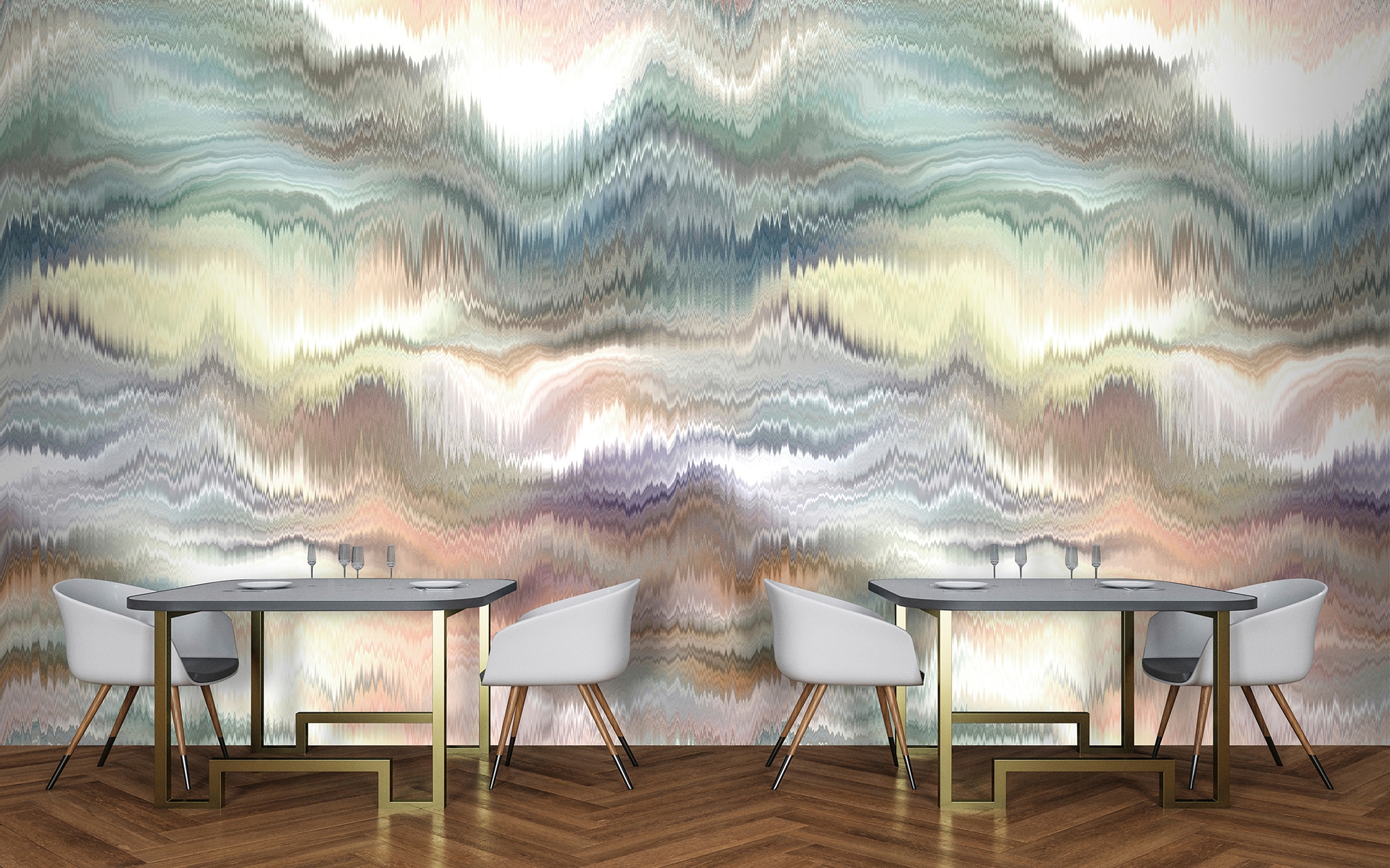 living walls Fototapete »Walls by Patel Pastel Palace«, Vlies, Wand
