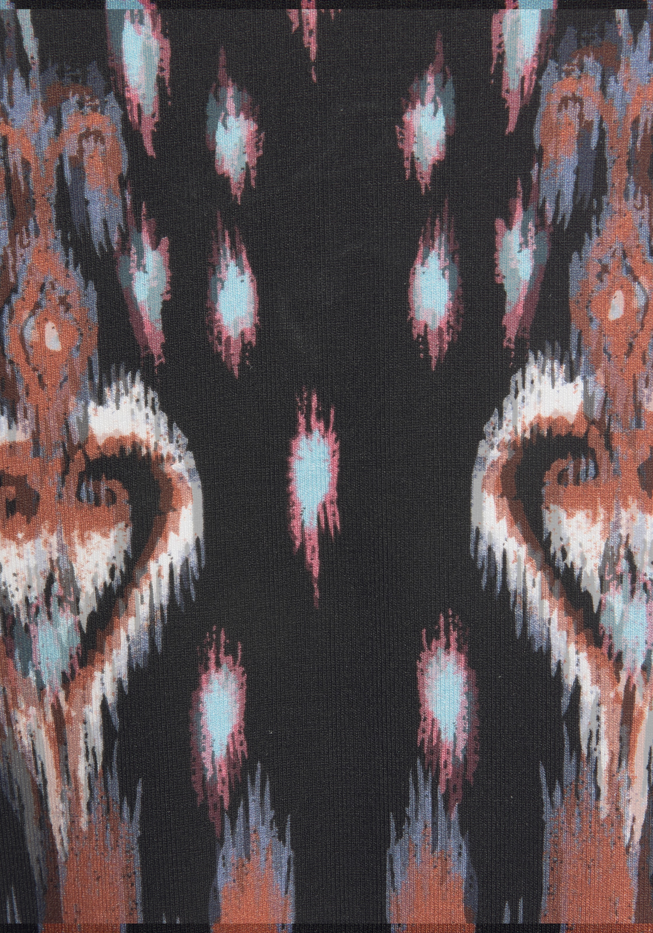 Buffalo Strandkleid mit besonderem Trägerdesign und Ethnoprint, Minikleid, Sommerkleid