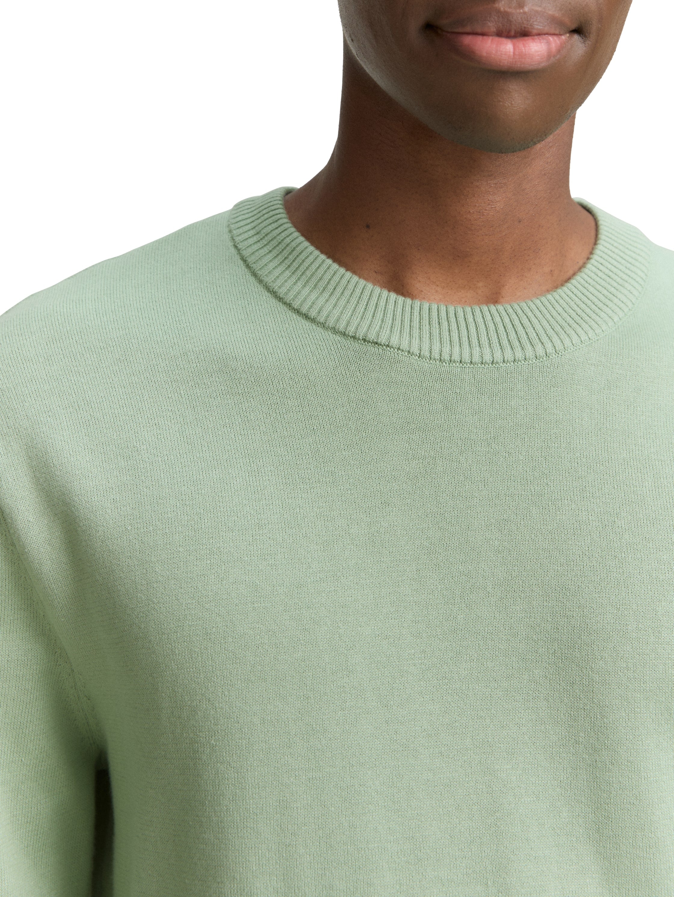 TOM TAILOR Denim Strickpullover, in melierter Optik