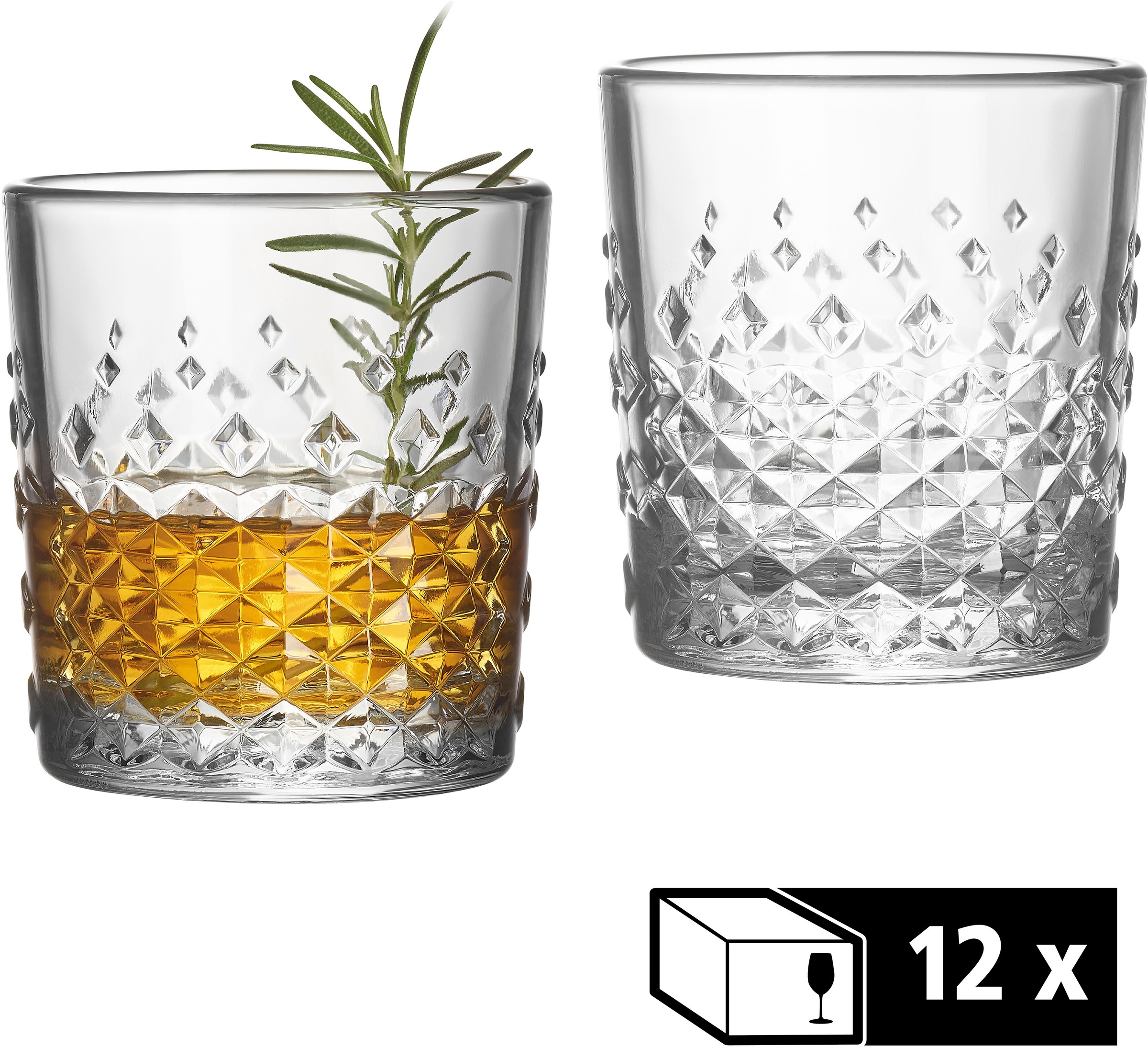 LIBBEY Gläser-Set »Rocks Glas -OCULAR-, 236 ml, Ø 8 cm, H: 9 cm, 12er Set« günstig online kaufen