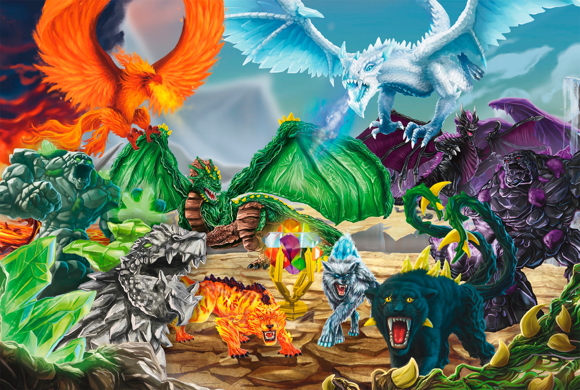 Schmidt Spiele Puzzle »Eldrador, Kampf um den Superkristall«, inkl. Schleich-Figur; Made in Europe