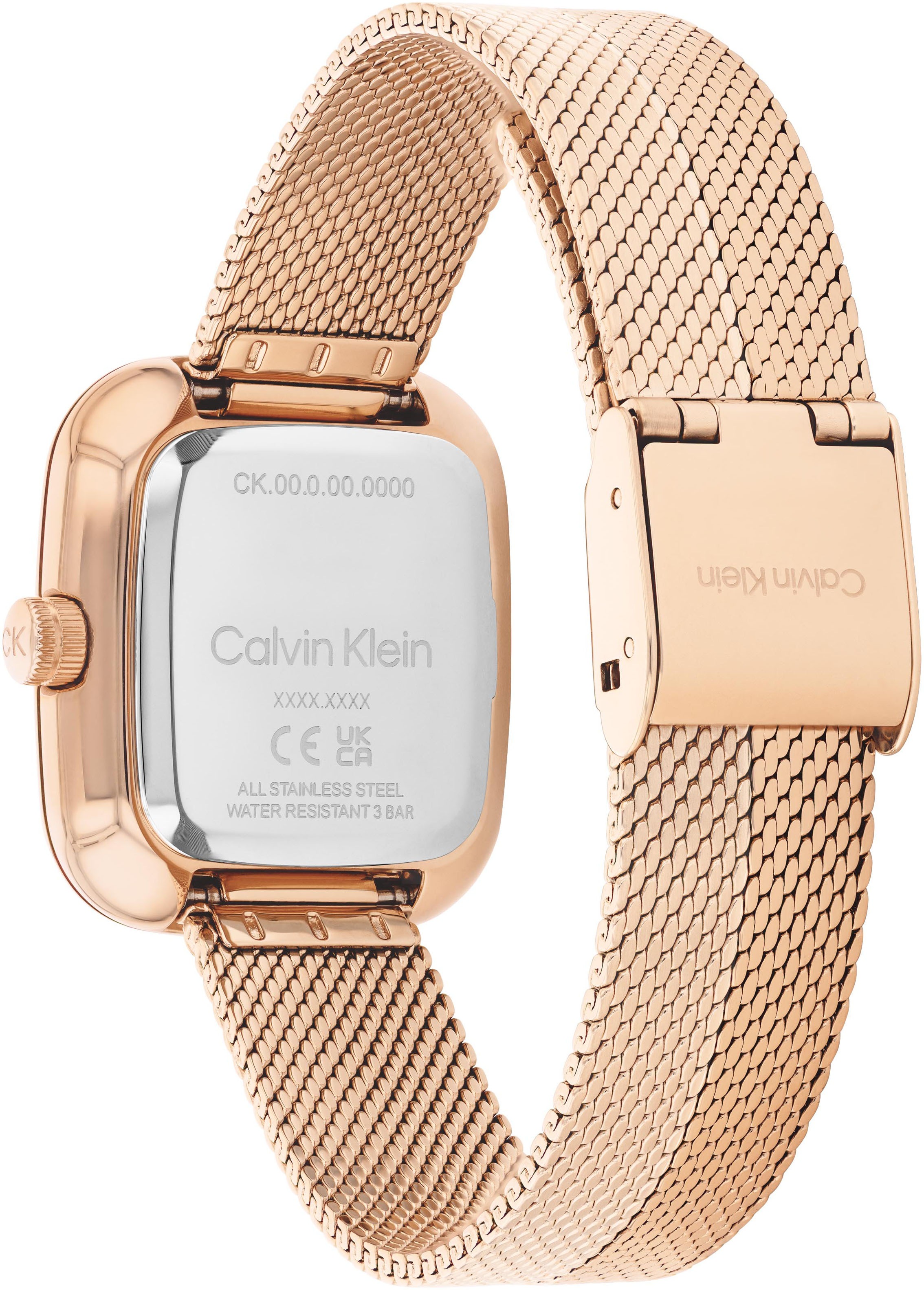 Calvin Klein Quarzuhr »CK ADORE«, Armbanduhr, Damenuhr, Edelstahlarmband, analog
