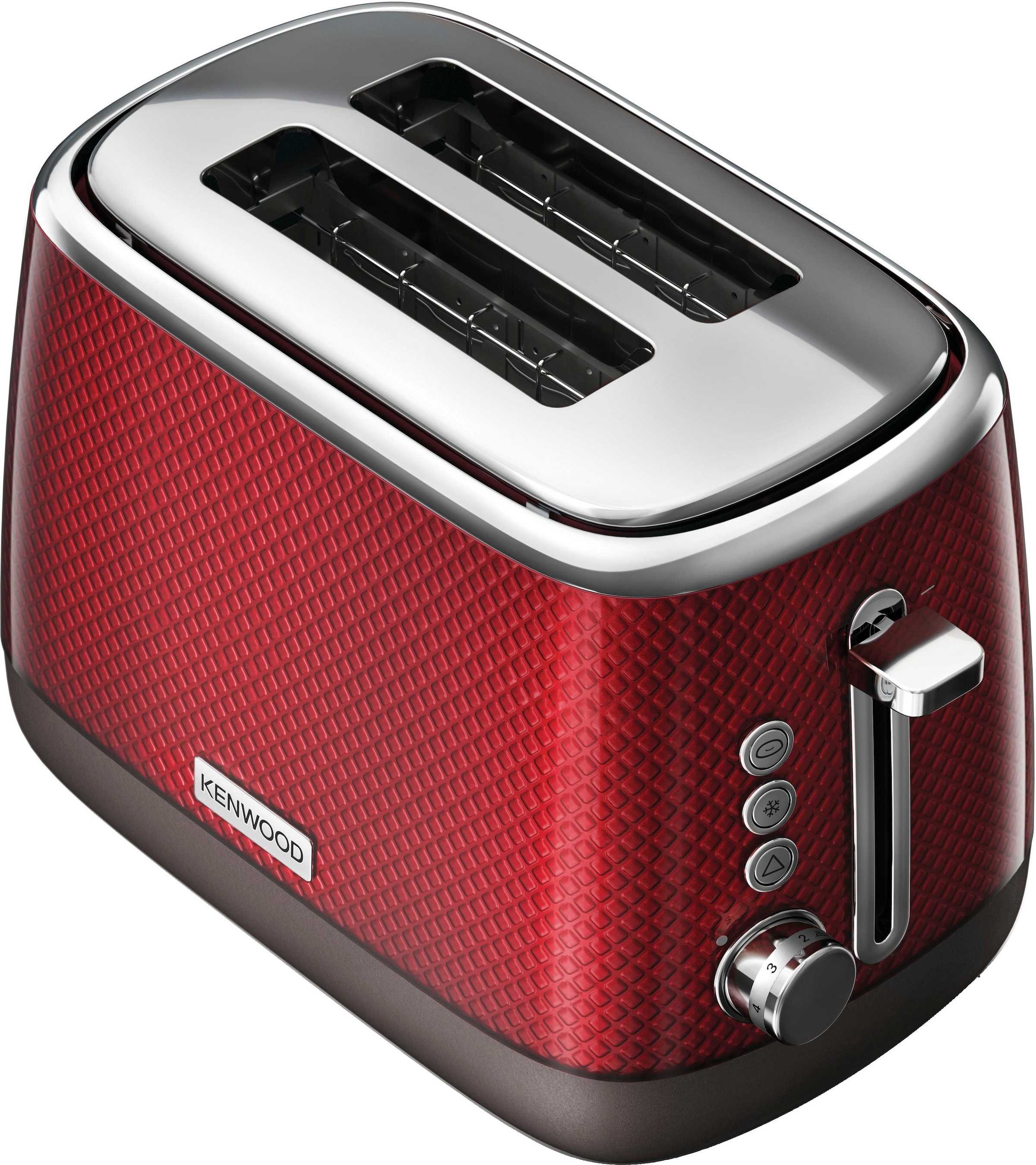 KENWOOD Toaster »Mesmerine TCM811.RD«, 2 kurze Schlitze, für 2 Scheiben, 1000 W