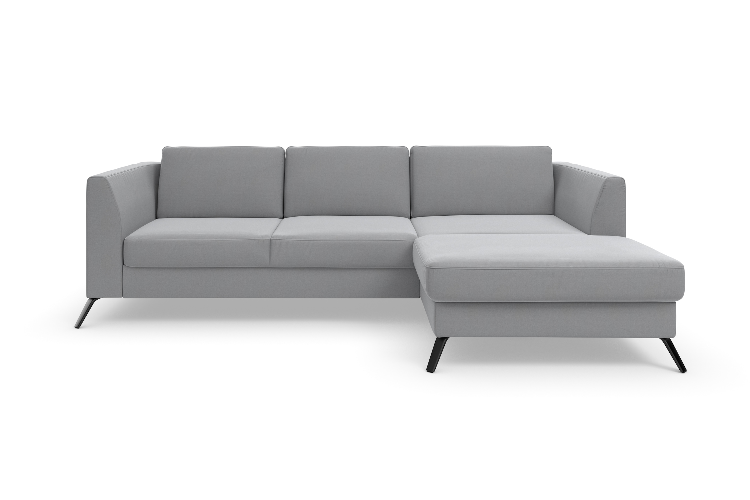 sit&more Ecksofa »Olsen L-Form«, inklusive Sitztiefenverstellung, wahlweise mit Bettfunktion, 15cm hoch