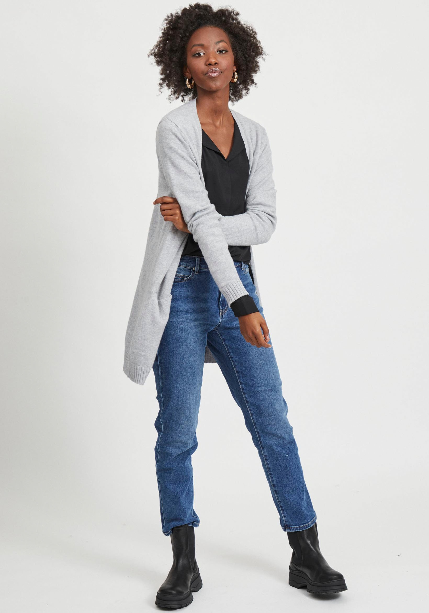 Vila Cardigan »VIRIL OPEN L/S KNIT CARDIGAN - NOOS«, in offener Form