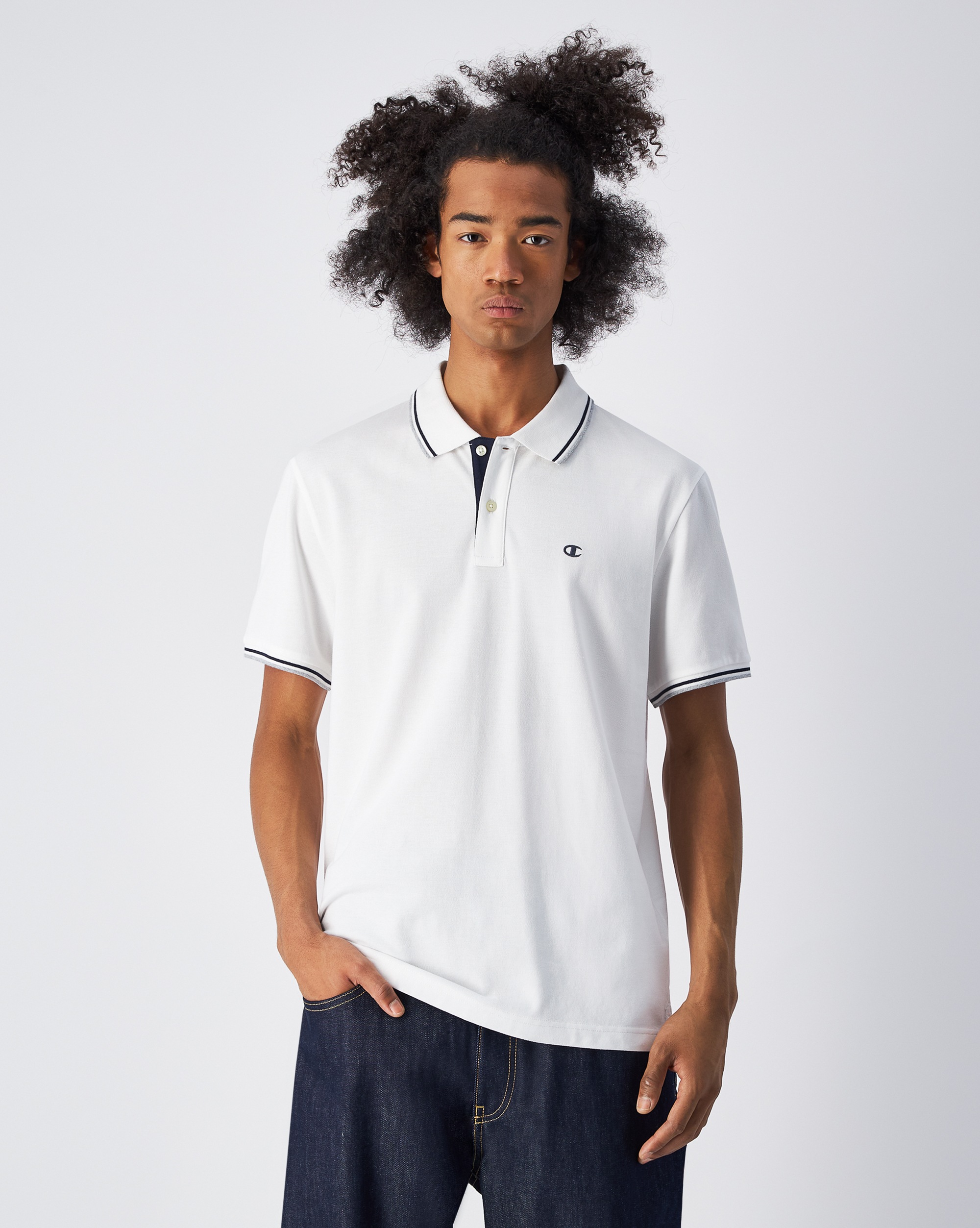 Poloshirt, Gr. S (44/46), wht