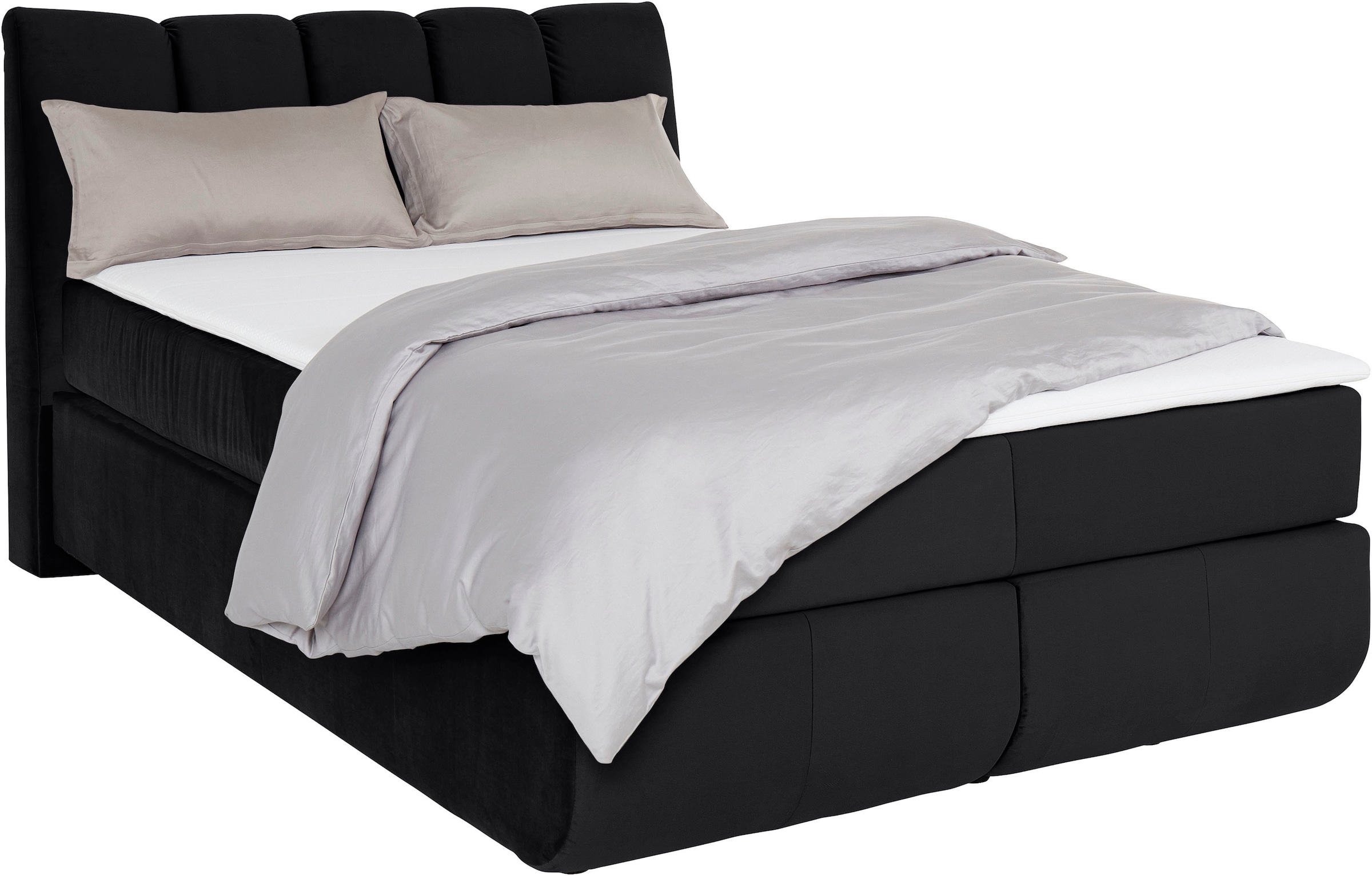 Home affaire Boxspringbett »Océane« Bodenfrei- wirkt freischwebend, verschiedene Härtegrade (auch H4)