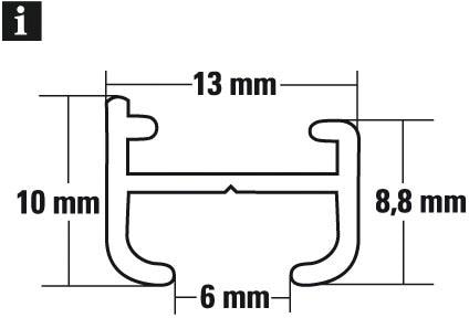 GARDINIA Gardinenschiene »Aluminiumschiene«, 1 läufig-läufig, schnell 1-läufig und bequem kürzbar, bestellen