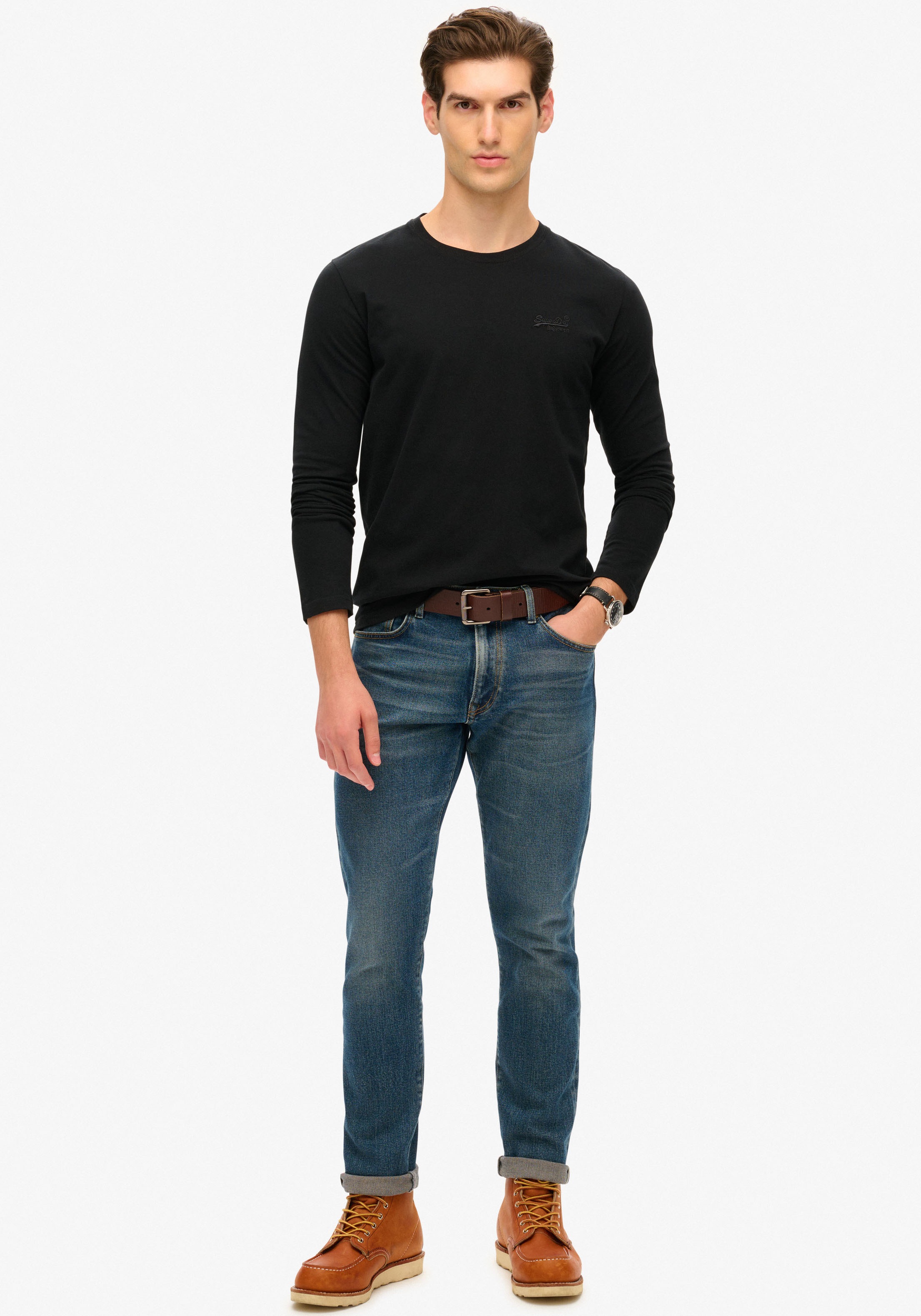 Superdry Langarmshirt »ESSENTIAL LOGO LONG SLEEVE TOP«