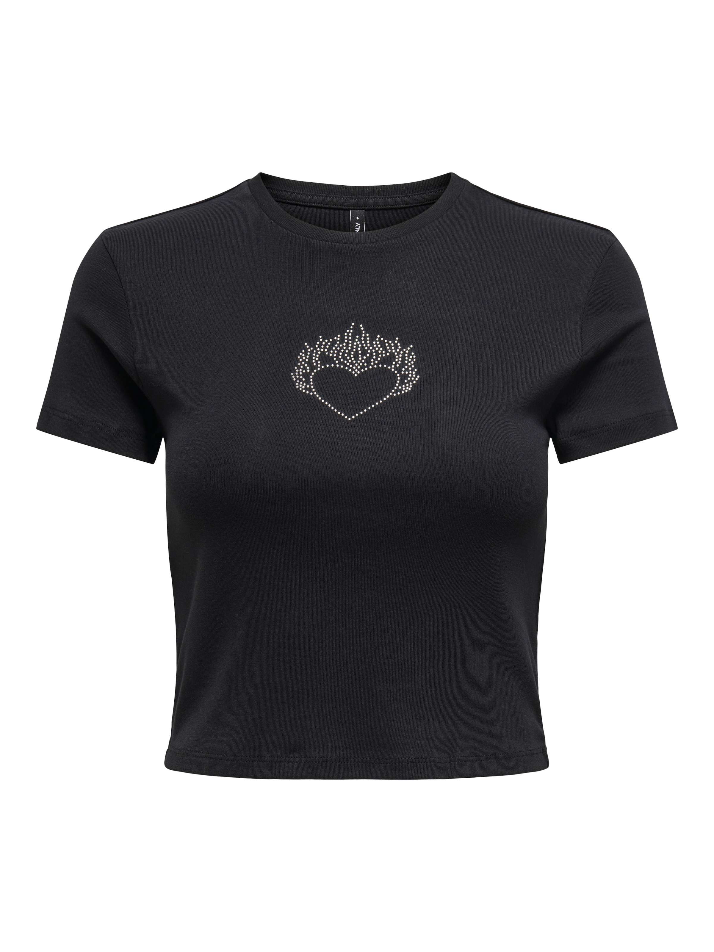 ONLY Kurzarmshirt »ONLKIRA S/S BLING O-NECK SHORT TOP JRS«