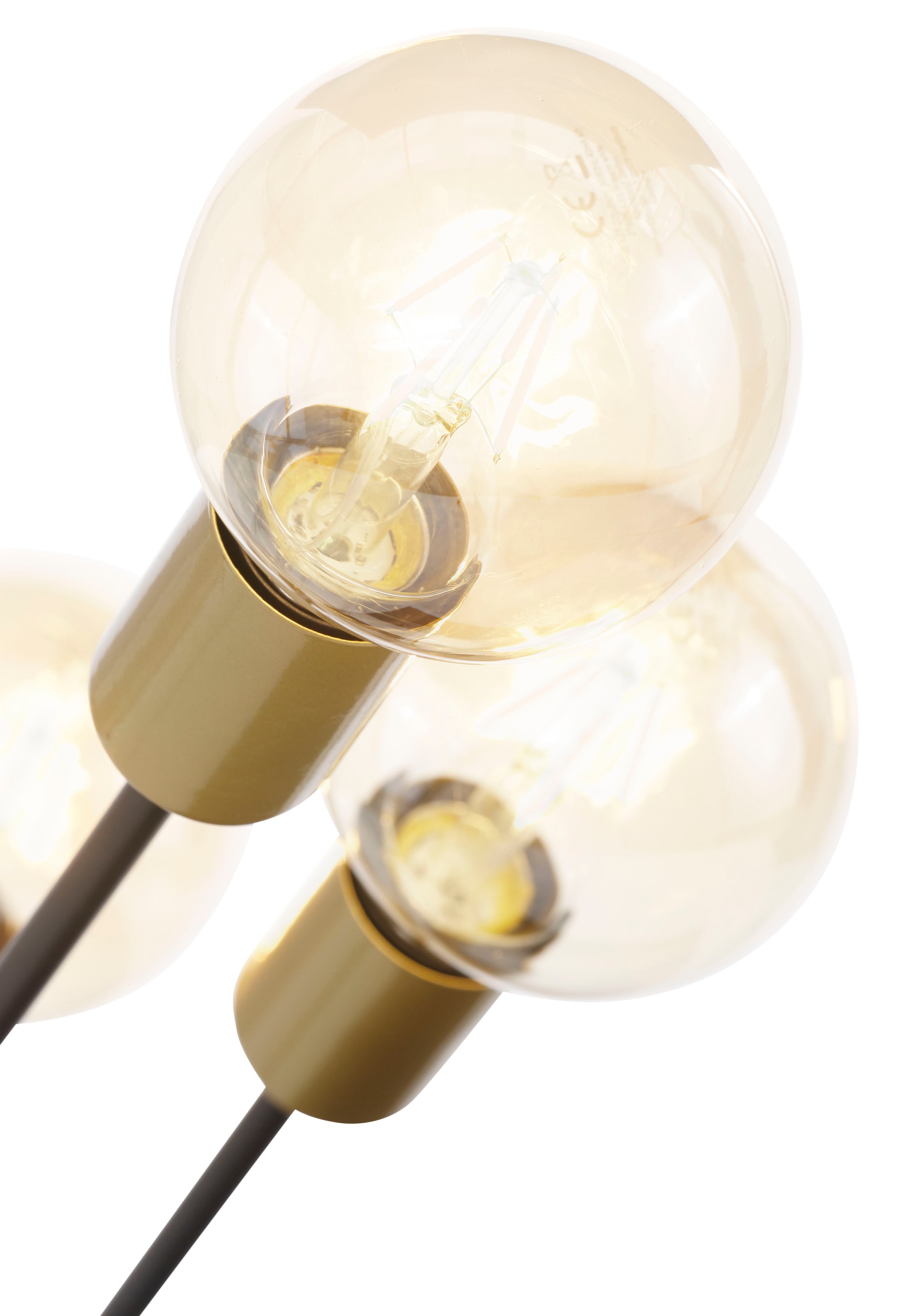 Leonique Stehlampe »Jarla«, 4 flammig-flammig, Stehleuchte mit  goldfarbenen/schwarzen Fassungen, Höhe 137 cm online kaufen | Standleuchten