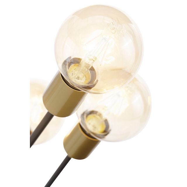 Leonique Stehlampe »Jarla«, 4 flammig-flammig, Stehleuchte mit  goldfarbenen/schwarzen Fassungen, Höhe 137 cm online kaufen