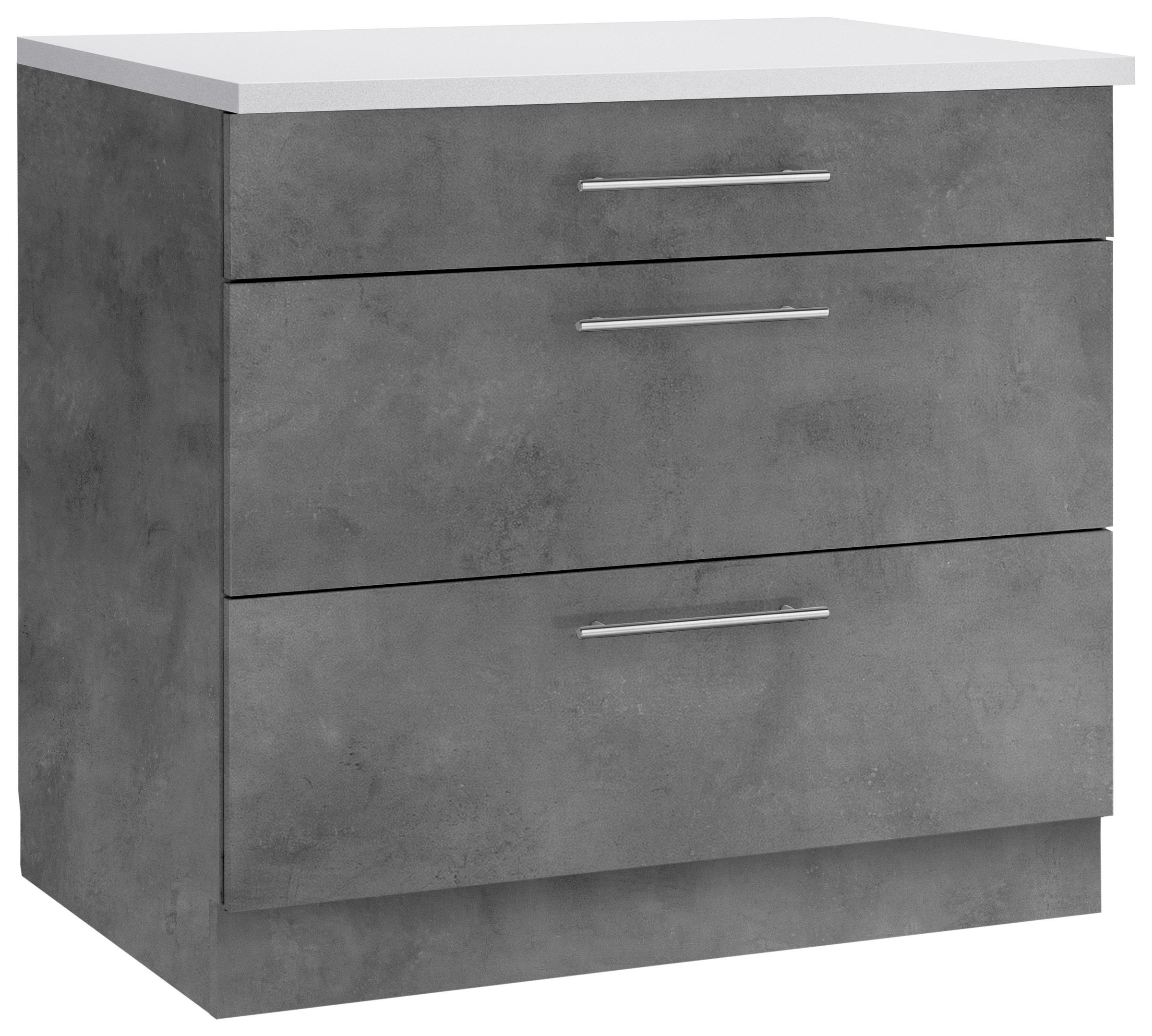 wiho Küchen Unterschrank »Cali«, 90 cm breit, mit 2 großen Auszügen auf