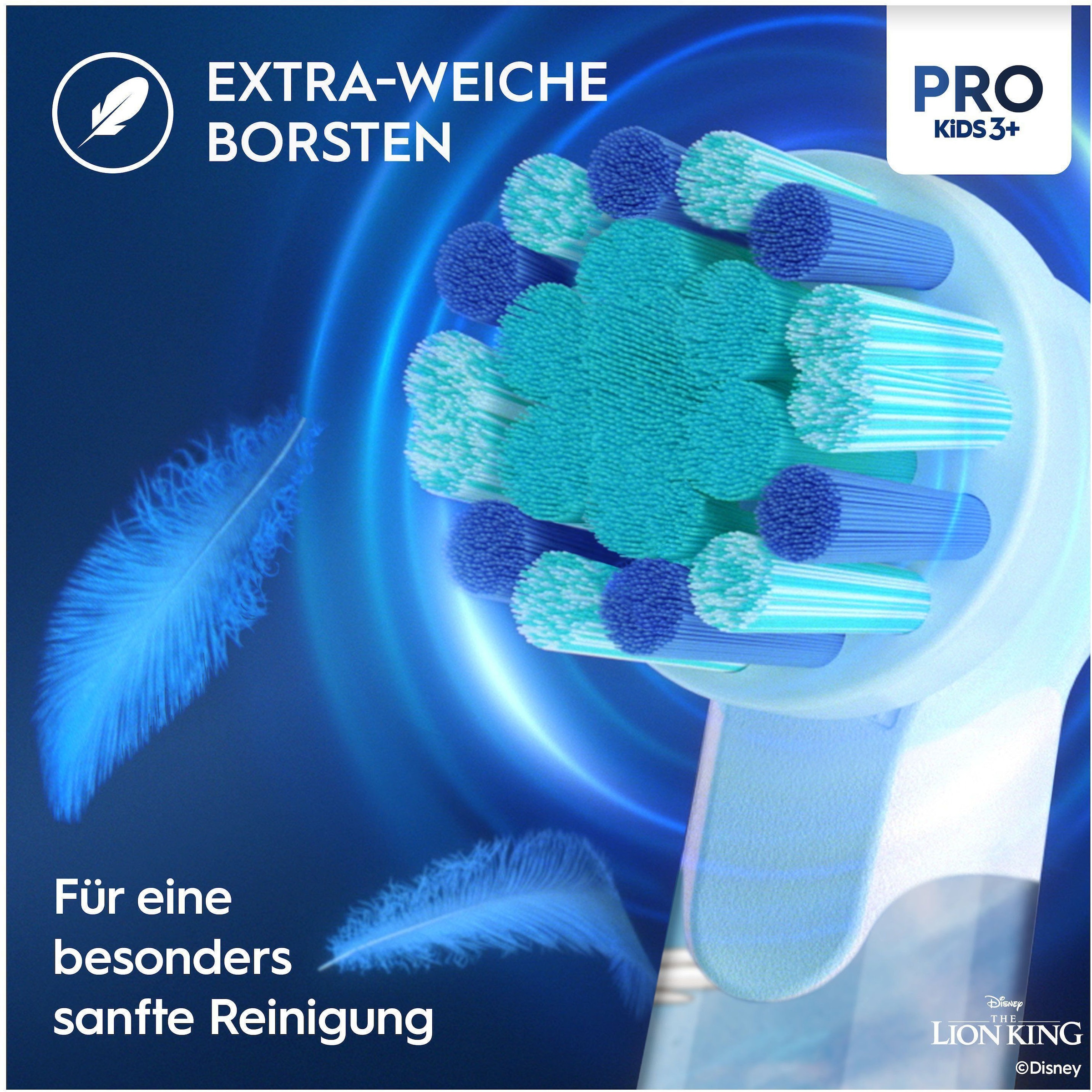 Oral-B Aufsteckbürsten »Pro Kids König der Löwen«, extra weiche Borsten, für Kinder ab 3 Jahren