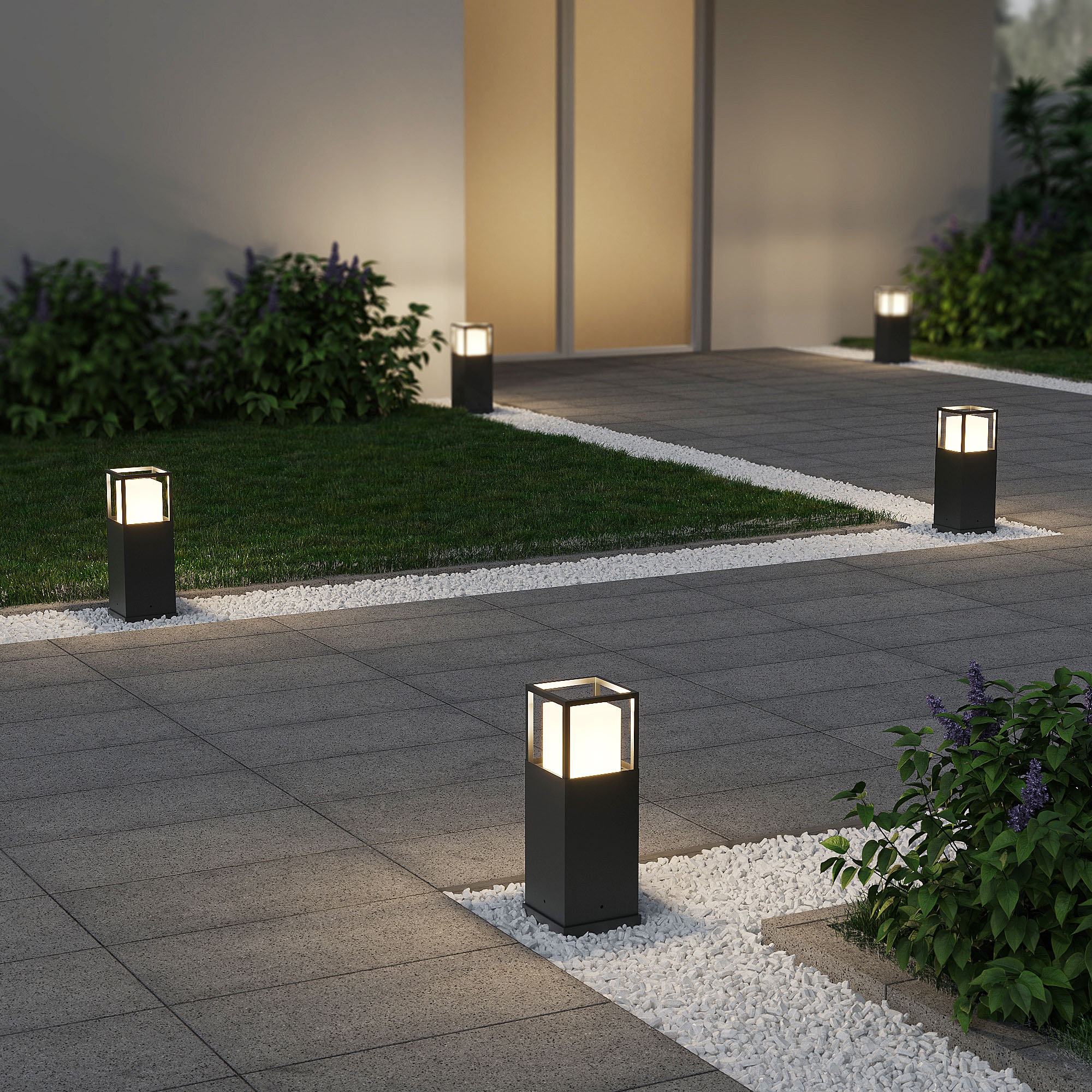 TRIO Leuchten LED Außen-Stehlampe »WITHAM, Outdoor Garten Stehleuchte Höhe 40cm, 14,5W LED, 1450 Lumen«, 1 flammig, Leuchtmittel LED-Board | LED fest integriert, Lichtfarbe einstellbar warmweiß bis kaltweiß 2300/3000/4000K, IP54