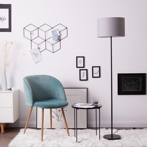 Brilliant Stehlampe »Aike«, 1 flammig, Leuchtmittel E27 | ohne Leuchtmittel, Stehlampe schwarz matt/grau