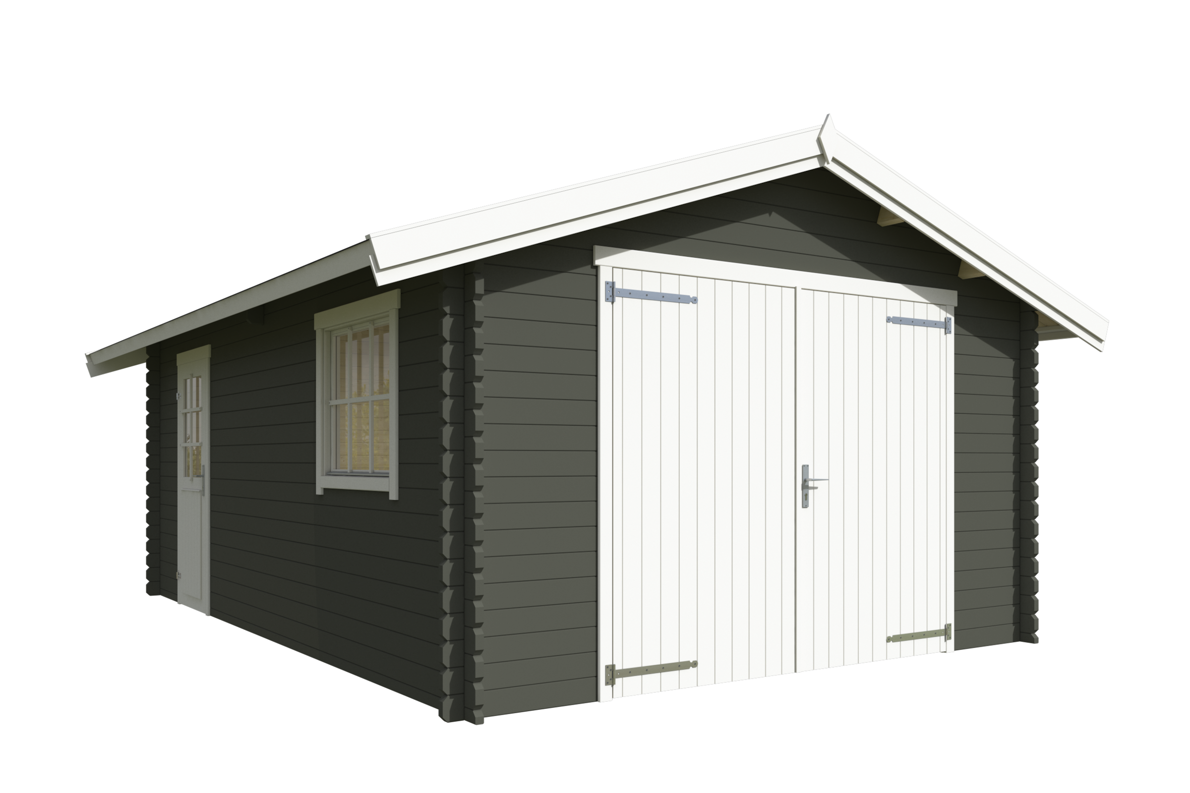 Nordic Holz Garage »Yarik«, Einzelgarage mit Satteldach, BxT: 474x583 cm