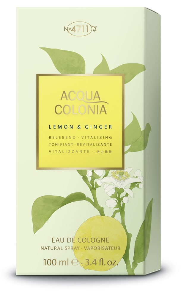 4711 Eau de Cologne »4711 Acqua Colonia LEMON & GINGER EAU DE COLOGNE NATURAL SPRAY 100 ML«, (Packung, 1 tlg.), mit sommerlicher Duftkomposition