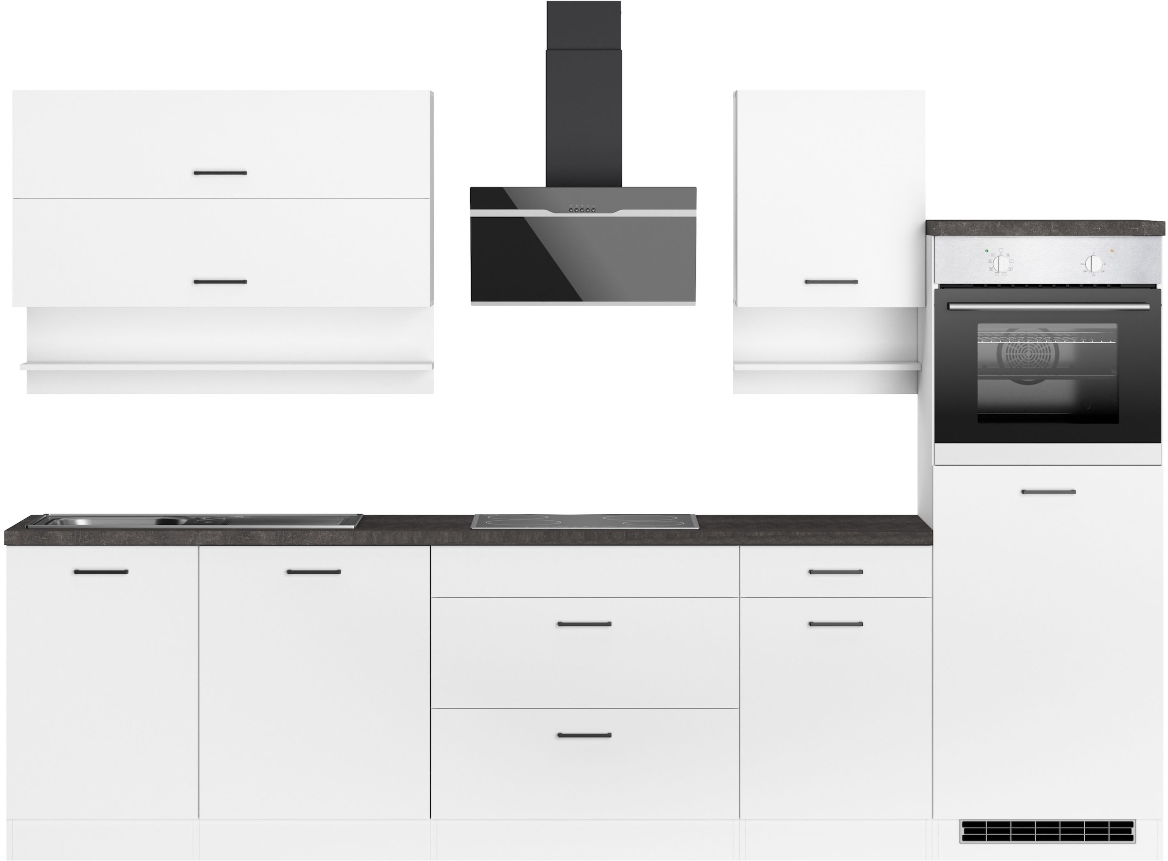 KOCHSTATION Küchenzeile »KS-Frieda Breite 300 cm« wahlweise mit E-Geräten, günstig online kaufen