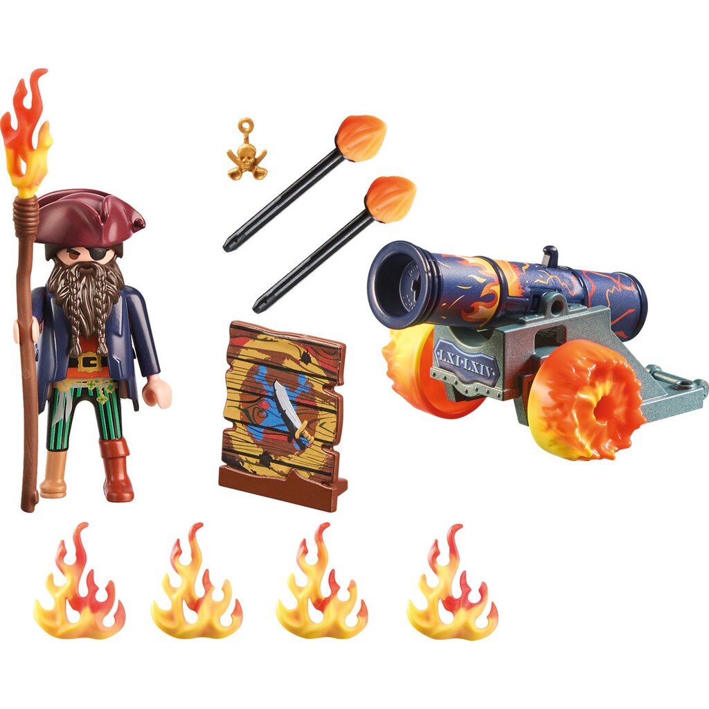 Playmobil® Konstruktions-Spielset »Pirat mit Kanone (71189), Pirates«, (19 St.)