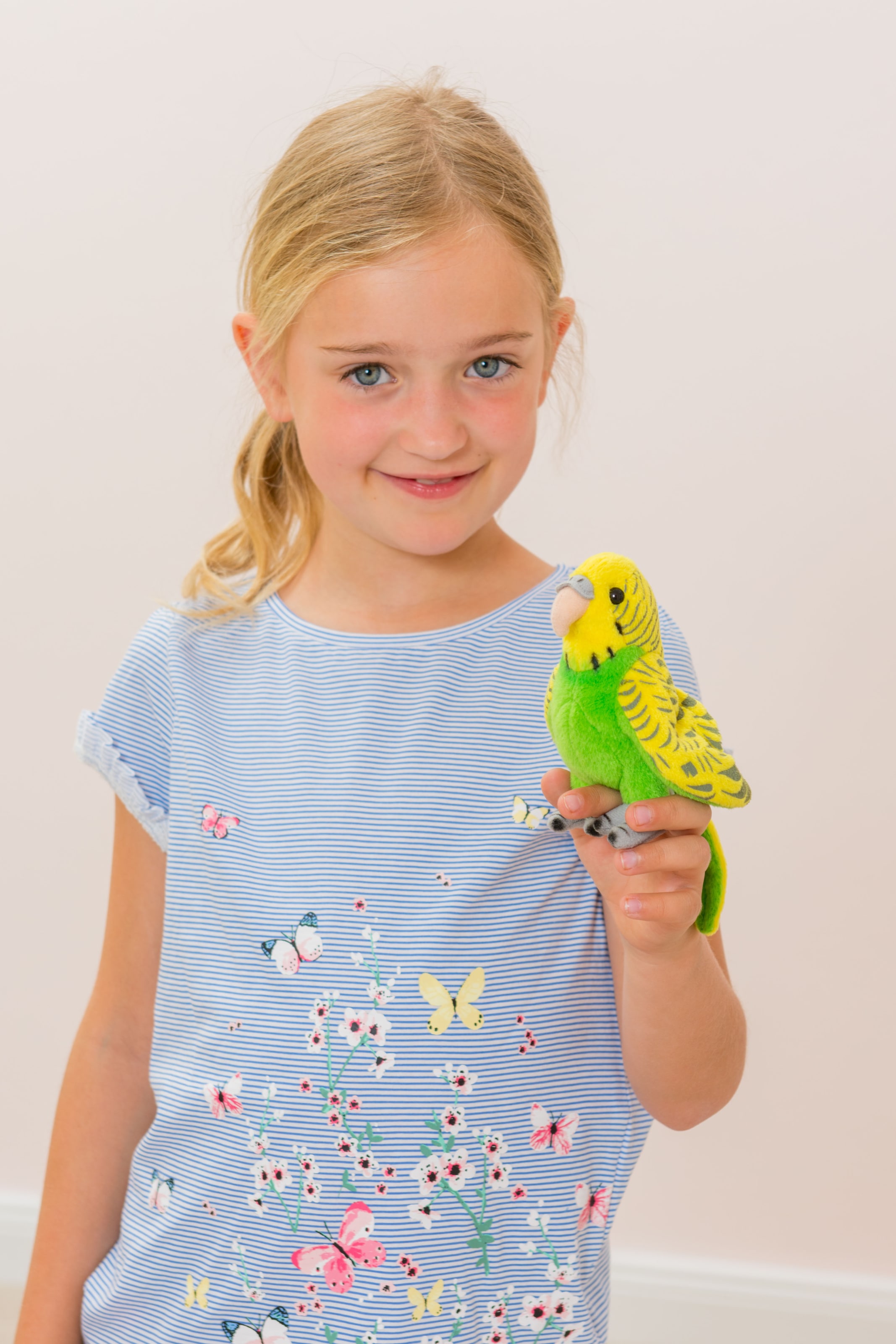 Teddy Hermann® Kuscheltier »Wellensittich grün, 13 cm«, zum Teil aus recyceltem Material
