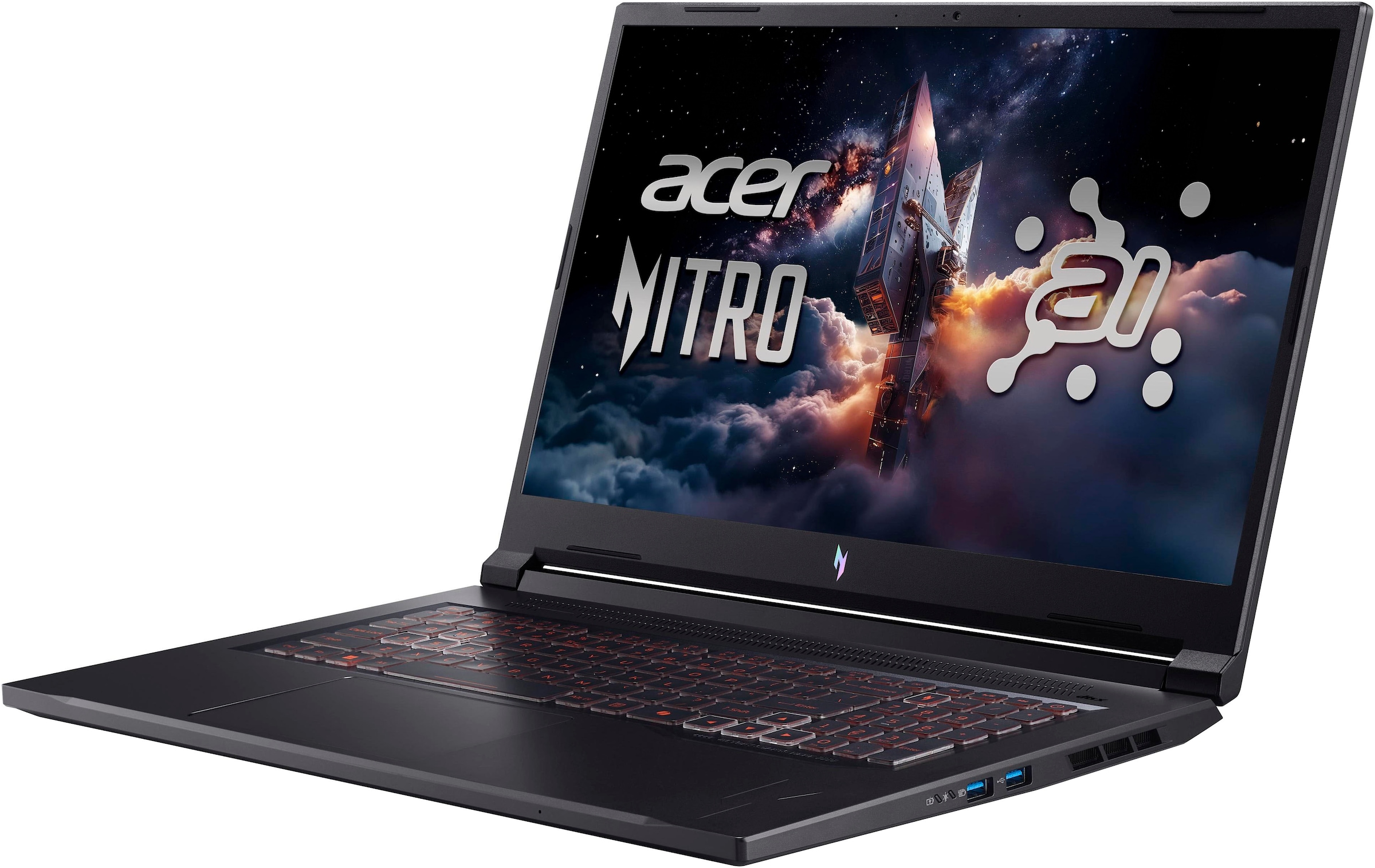 Acer Gaming-Notebook »Nitro V ANV17-41 RTX 5050/5060/5070« 43,94 cm / 17,3 ″ AMD Ryzen 5 GeForce RTX 5050 512 GB SSD