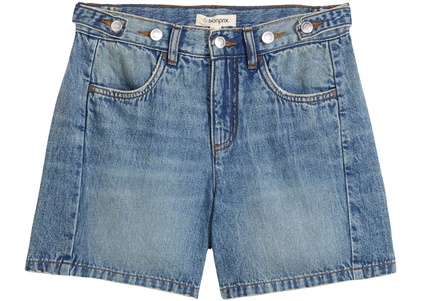 bonprix Shorts  Loose Fit, aus Baumwolle, mit vorverlegter Naht