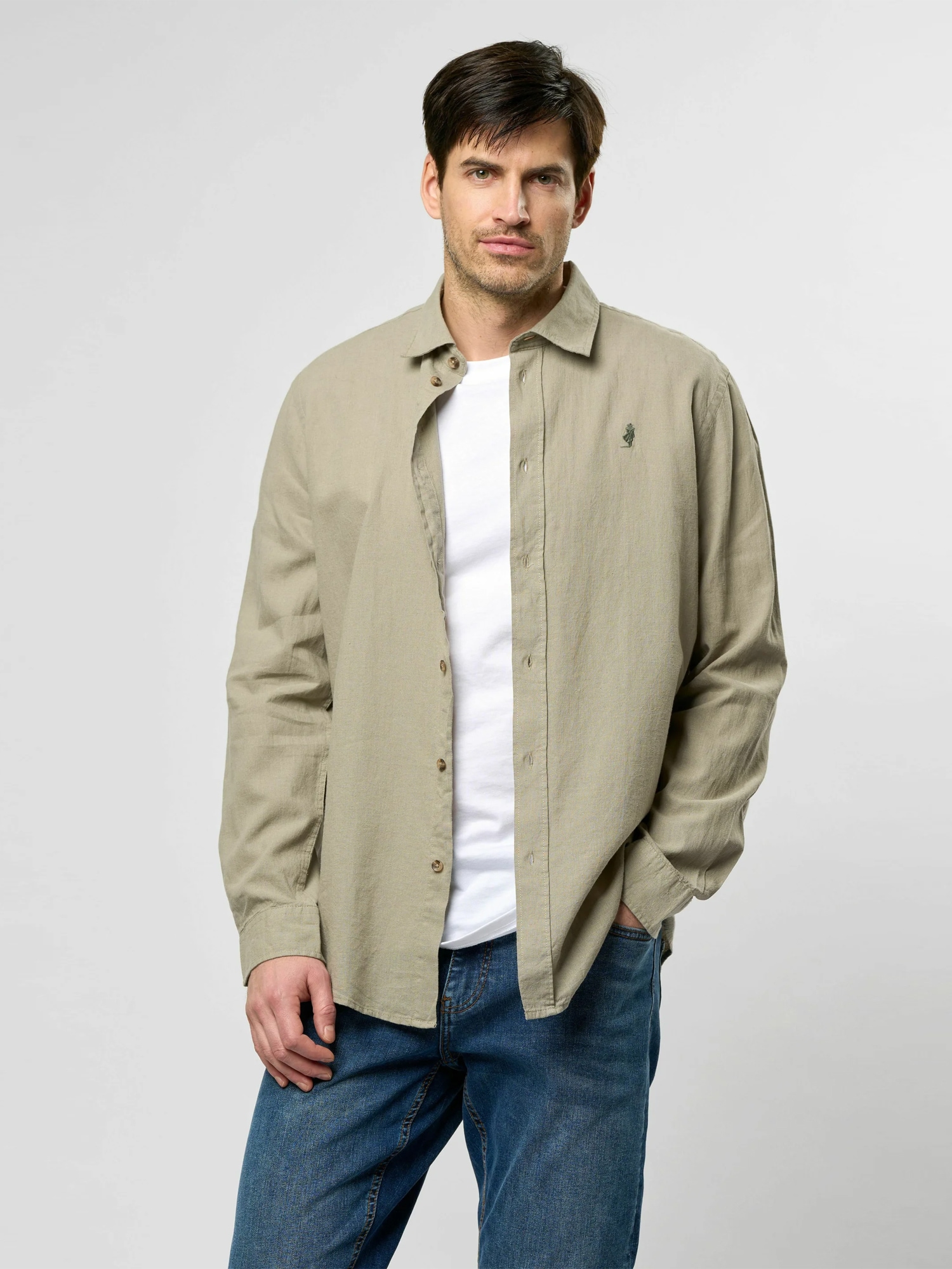 MCS Langarmhemd »MCS shirt MCGrand Prairie«