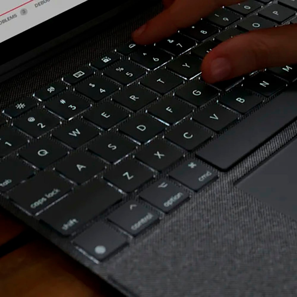 Logitech iPad-Tastatur »Combo Touch für iPad Air 13" (M2)«, (Touchpad)
