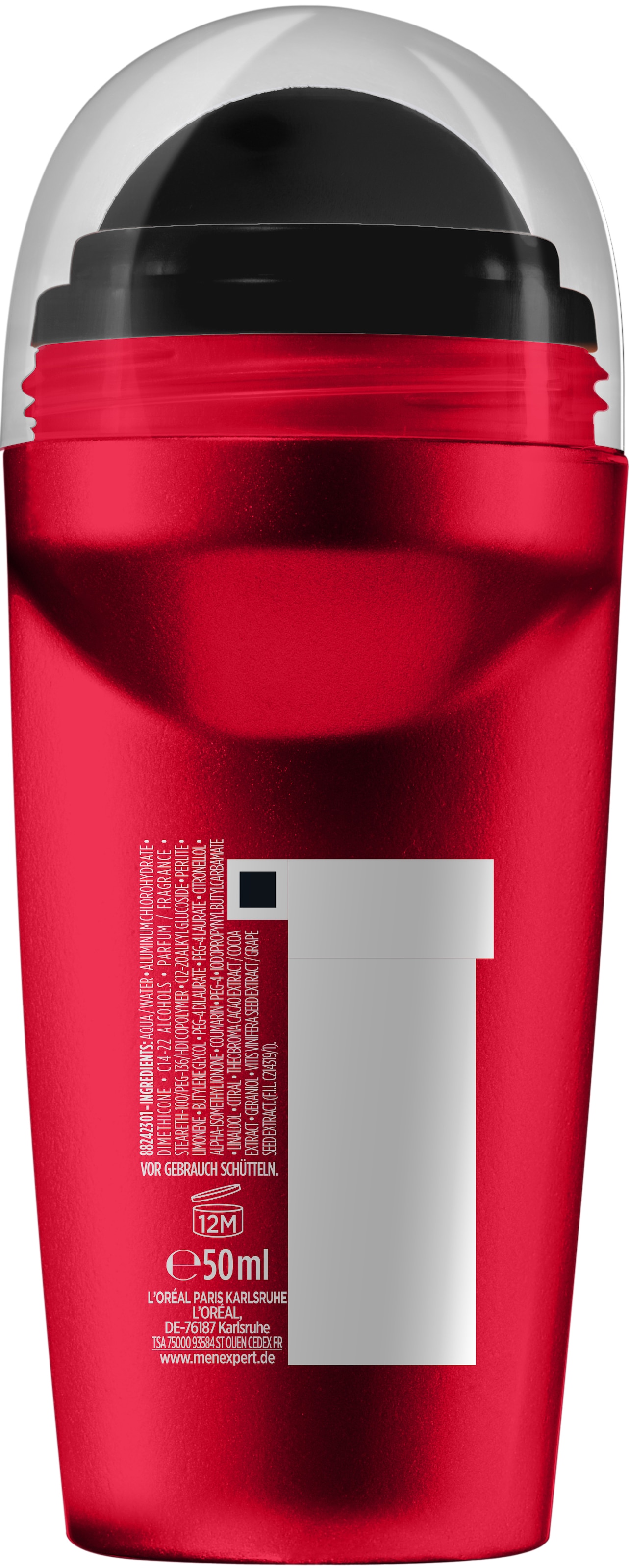 L'ORÉAL PARIS MEN EXPERT Deo-Roller »Deo Roll-on Ultimate Control« mit hoher Zuverlässigkeit