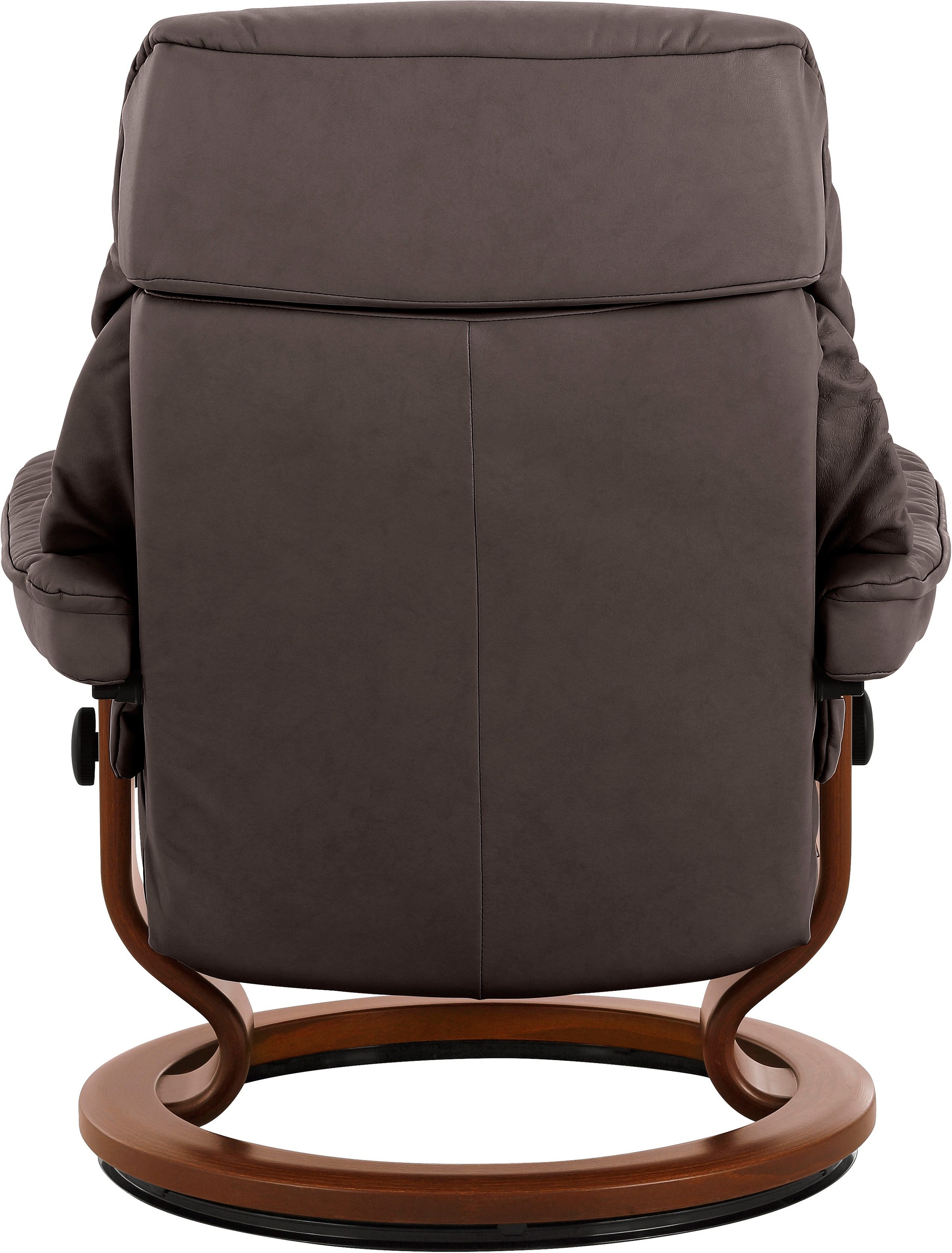 Stressless® Relaxsessel »Ruby«, (Set, Relaxsessel mit Hocker), mit Classic Base, Größe S, Gestell Eiche, Wenge, Braun & Schwarz