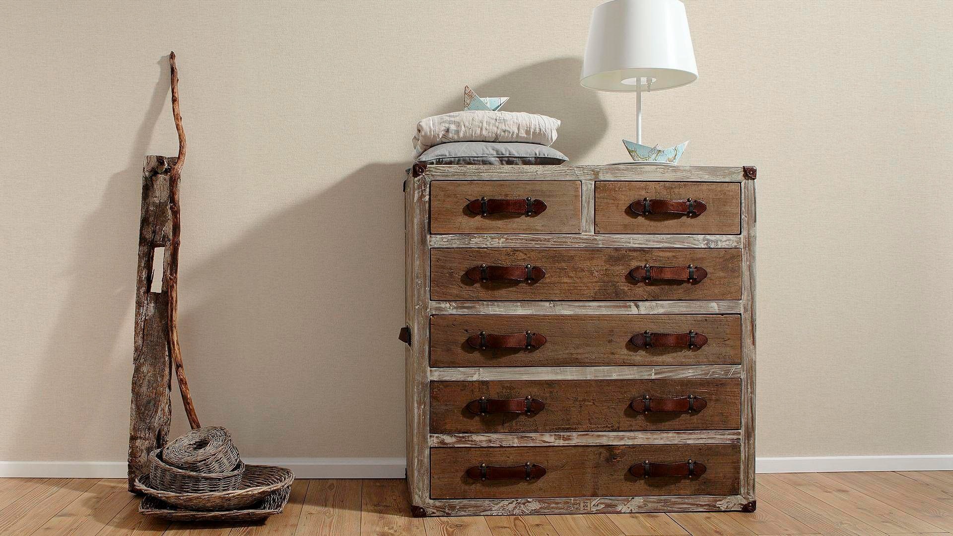 living walls Vliestapete »Secret Garden« einfarbig | uni Uni Tapete Einfarbig leicht strukturiert