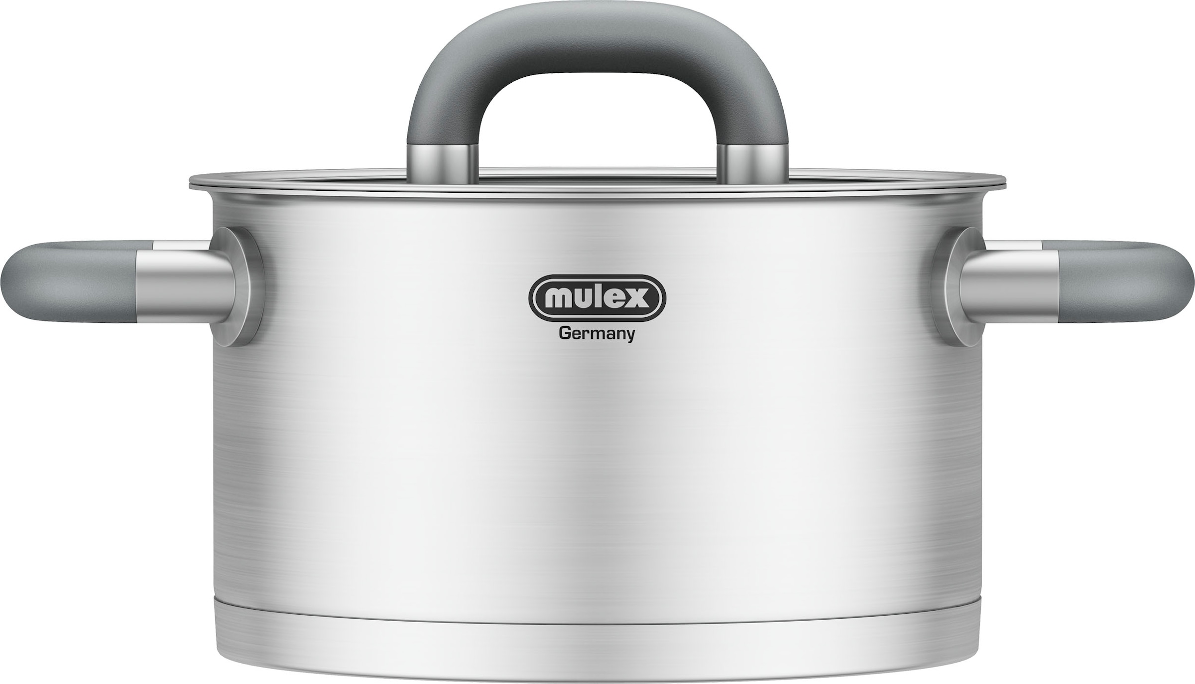 Mulex Topf-Set »LUGANO«, Edelstahl 18/10, (Set, 7 tlg.), inkl. Stielpfanne 24 cm ohne Deckel, Induktion