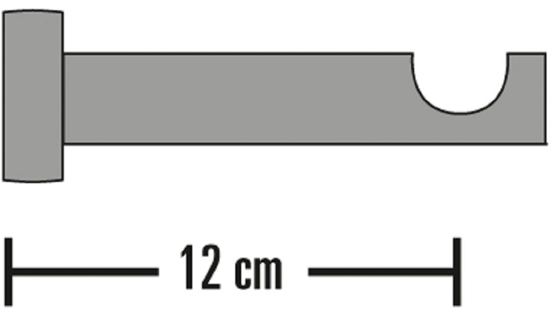 SCHÖNER WOHNEN-Kollektion Auflageträger »Träger offen für Ø 25 mm«, (1 St.), Serie Gardinenstangen Set Mira Ø 25 mm