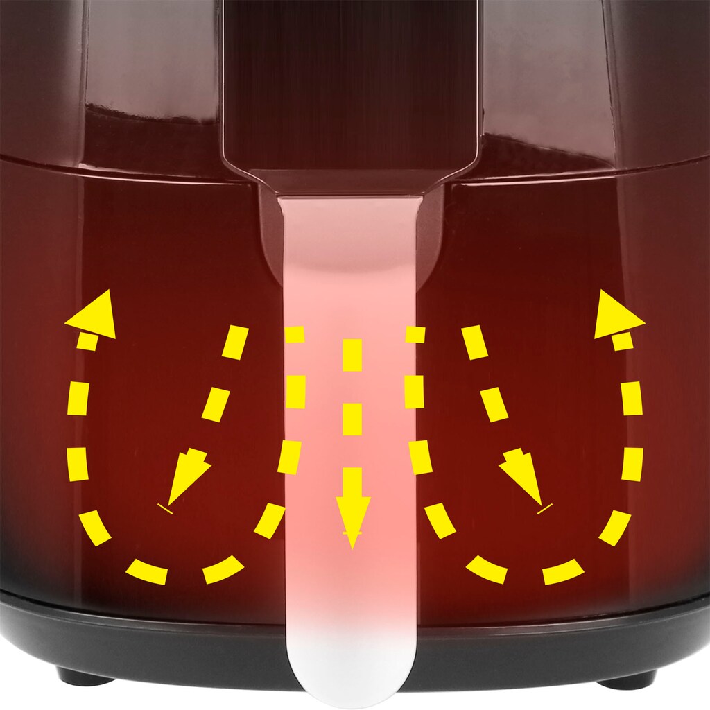 Emerio Heißluftfritteuse »AF-126668«, 1450 W, Fassungsvermögen 3,8 l