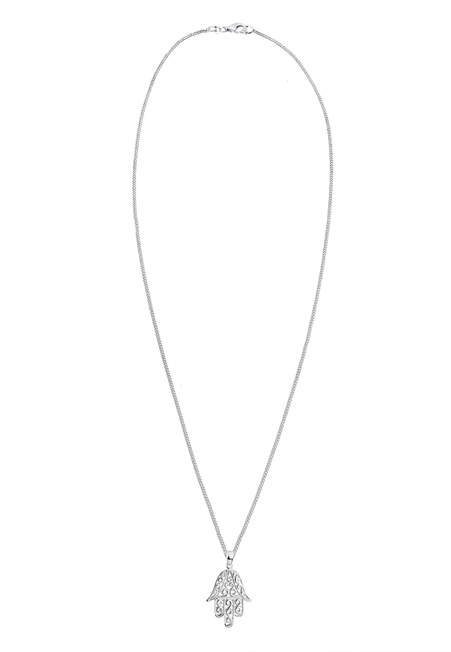 Elli Kette mit Anhänger »Hamsa Hand der Fatima Spirituell 925 Silber«