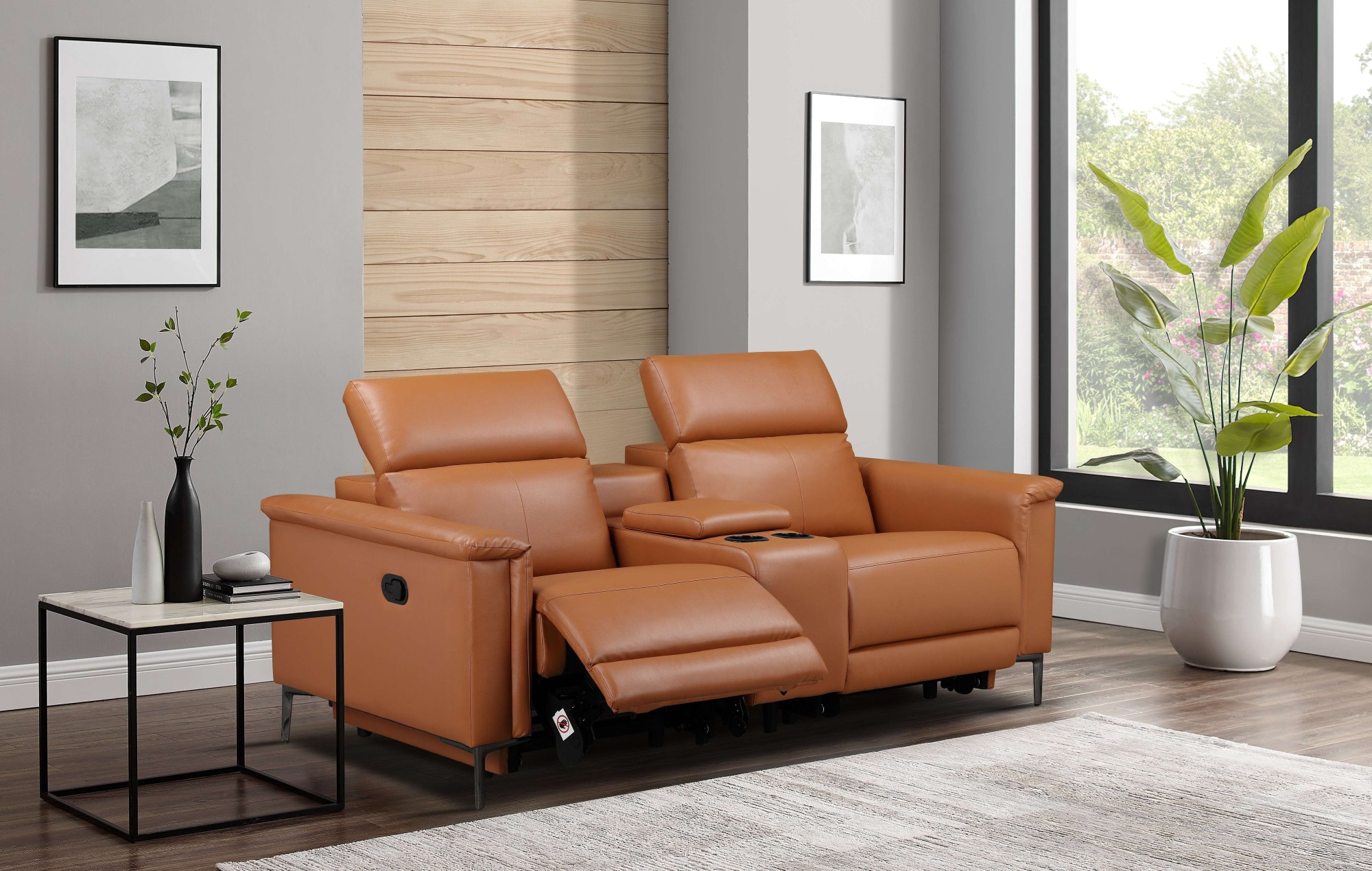 Places of Style 2-Sitzer »Lund, 2er-Kinosofa, TV-Sessel, Multimedia-Sofa, USB-A,«, m. elektrischer o. manueller Relaxfunktion, Getränkehalter u. Staufach