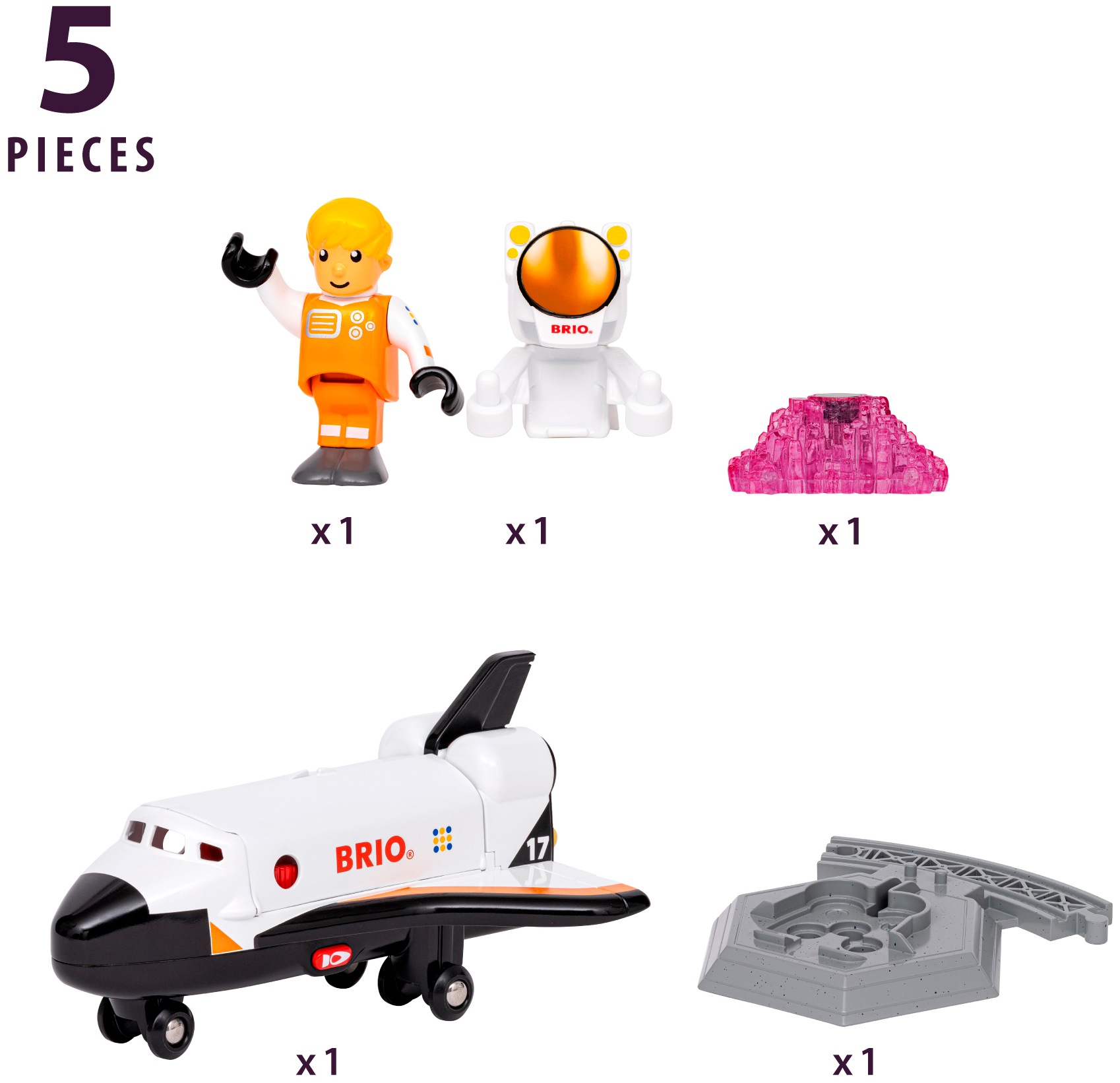 BRIO® Spielzeug-Flugrakete »BRIO® WORLD, Space Shuttle (36150)« mit Licht und Sound