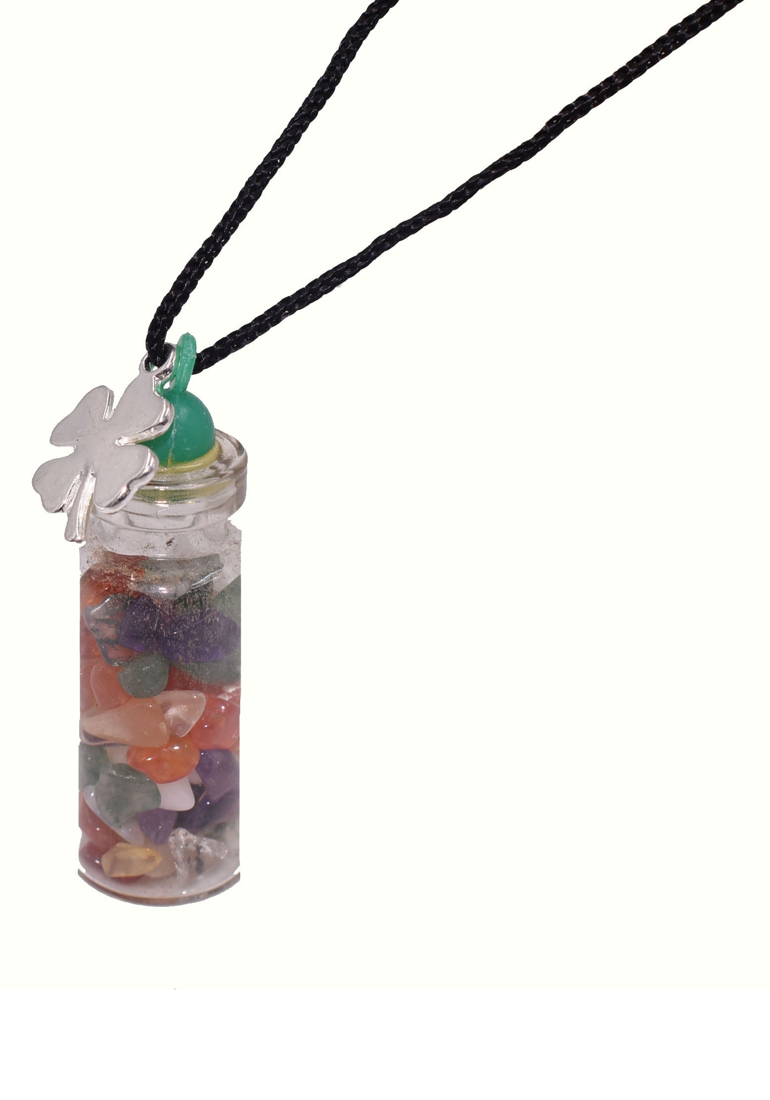 Firetti Kette mit Anhänger »Schmuck Geschenk Glücksflasche«, (Set, 3 tlg.), Made in Germany - mit Achat