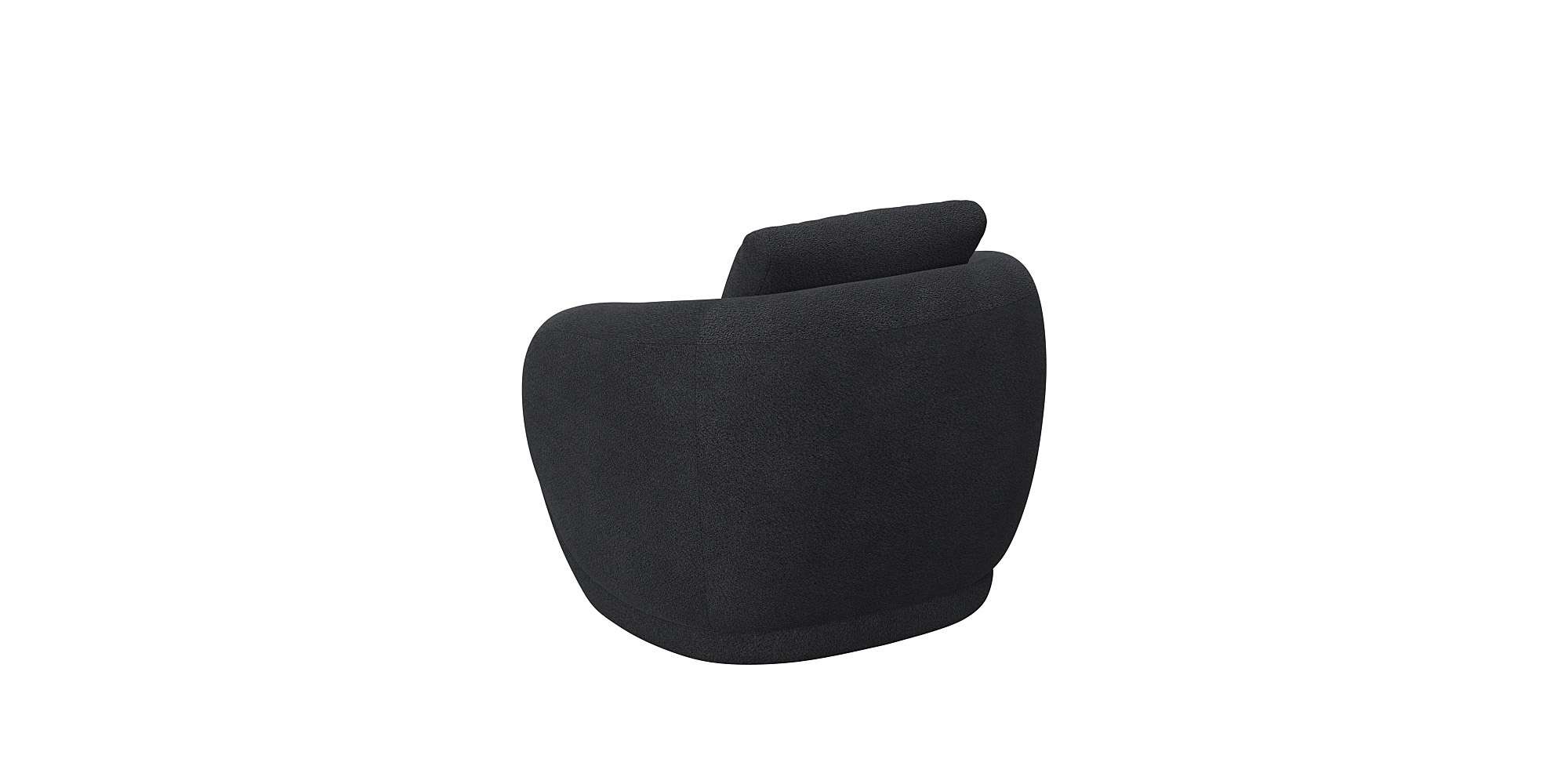 FLEXLUX Sessel »Torino, rund, drehbar, Einzelsofa, Polstersessel,«, Modernes, organisches Sessel-Design, Kaltschaum, Wellenunterfederung