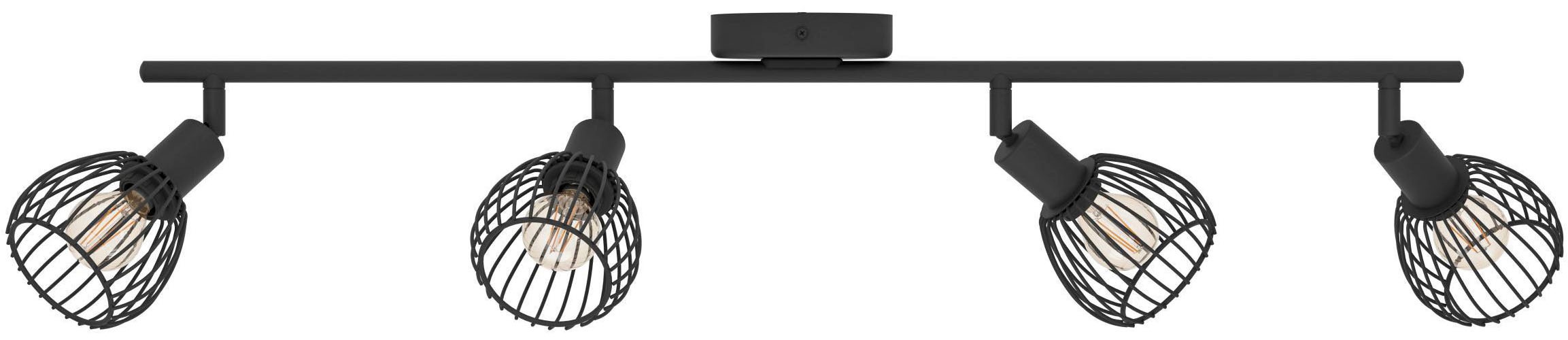 EGLO Deckenleuchte »Sonnino Deckenlampe 4-fach, schwenkbare Spots, Metall, Deckenspot, E14« E14 1 Stk. Spot - L78 x B10 x H18,5 cm - schwarz - 4X40W exkl.