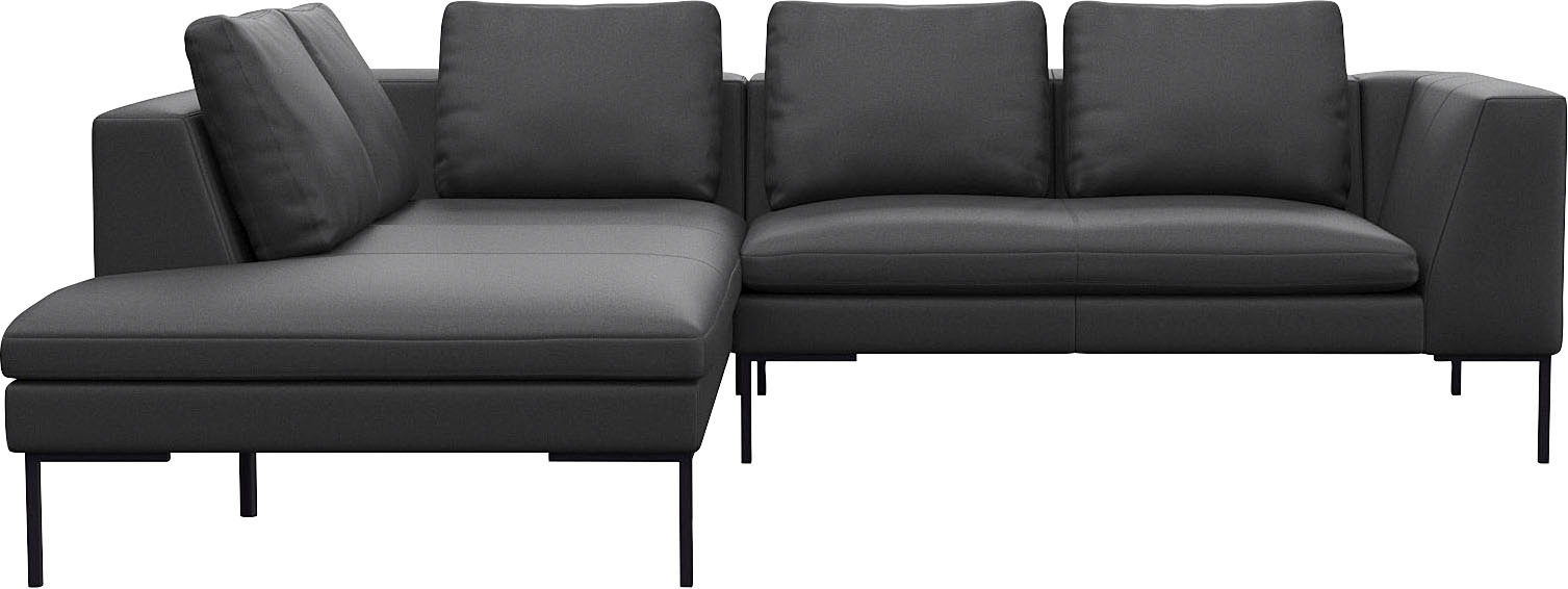 FLEXLUX Ecksofa »Loano, superbequemer Sitzkomfort durch Kaltschaum im Sitz, günstig online kaufen