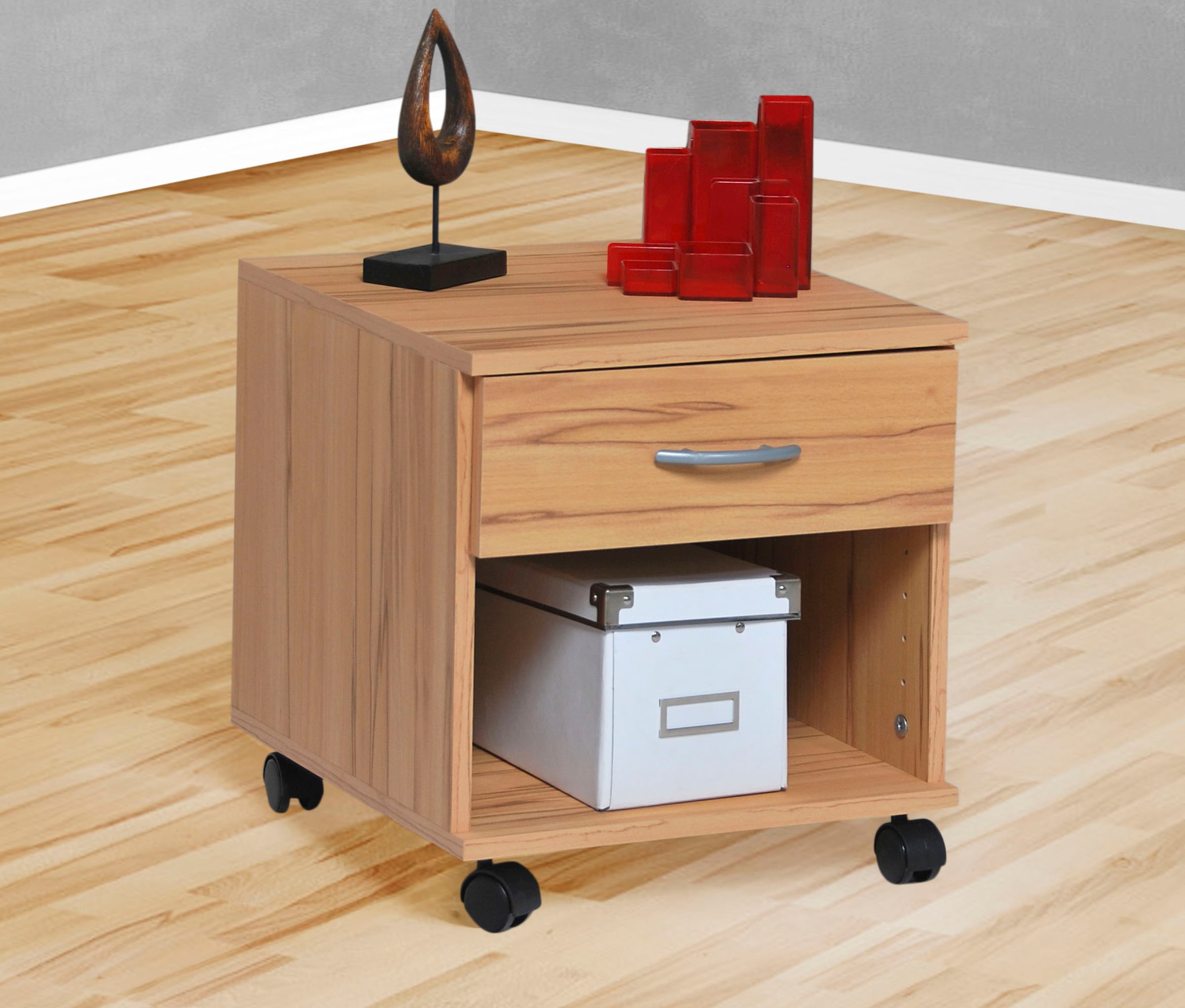 VOGL Möbelfabrik Rollcontainer »Barrie, Bürocontainer, Nachtschrank«, (1 St.), Ausführungen mit/ohne Schubladen, Höhe 41 cm, Made in Germany