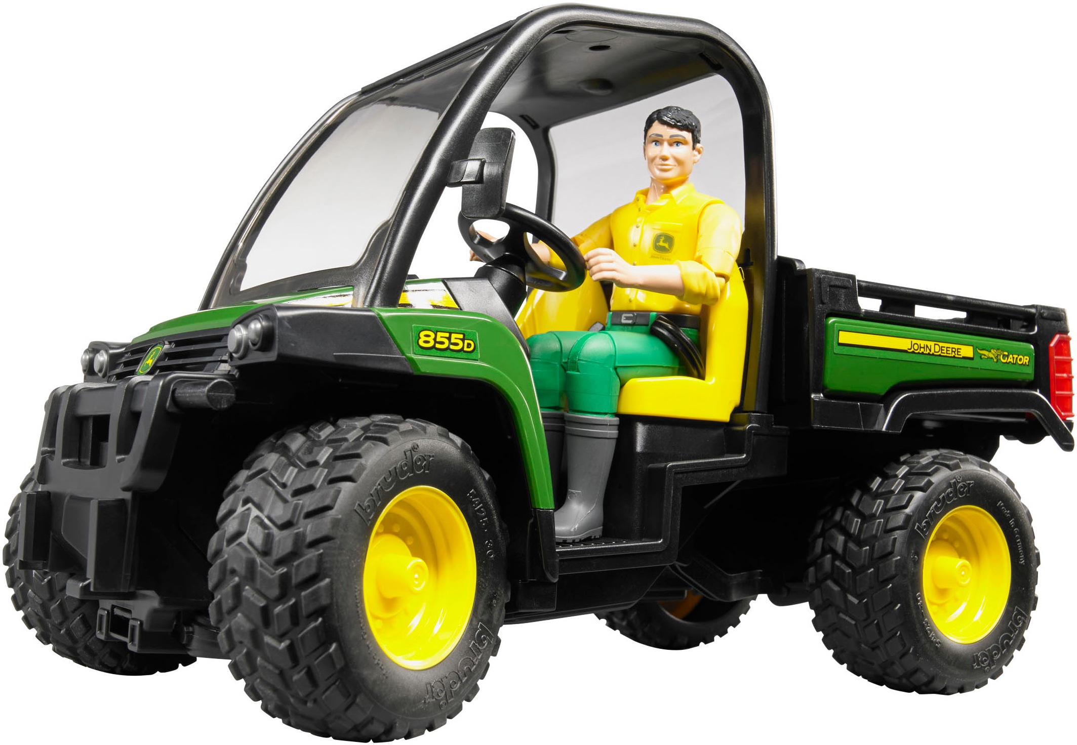 Bruder® Spielzeug-Auto »John Deere Gator XUV 855D mit Fahrer (02490)« Made in Europe