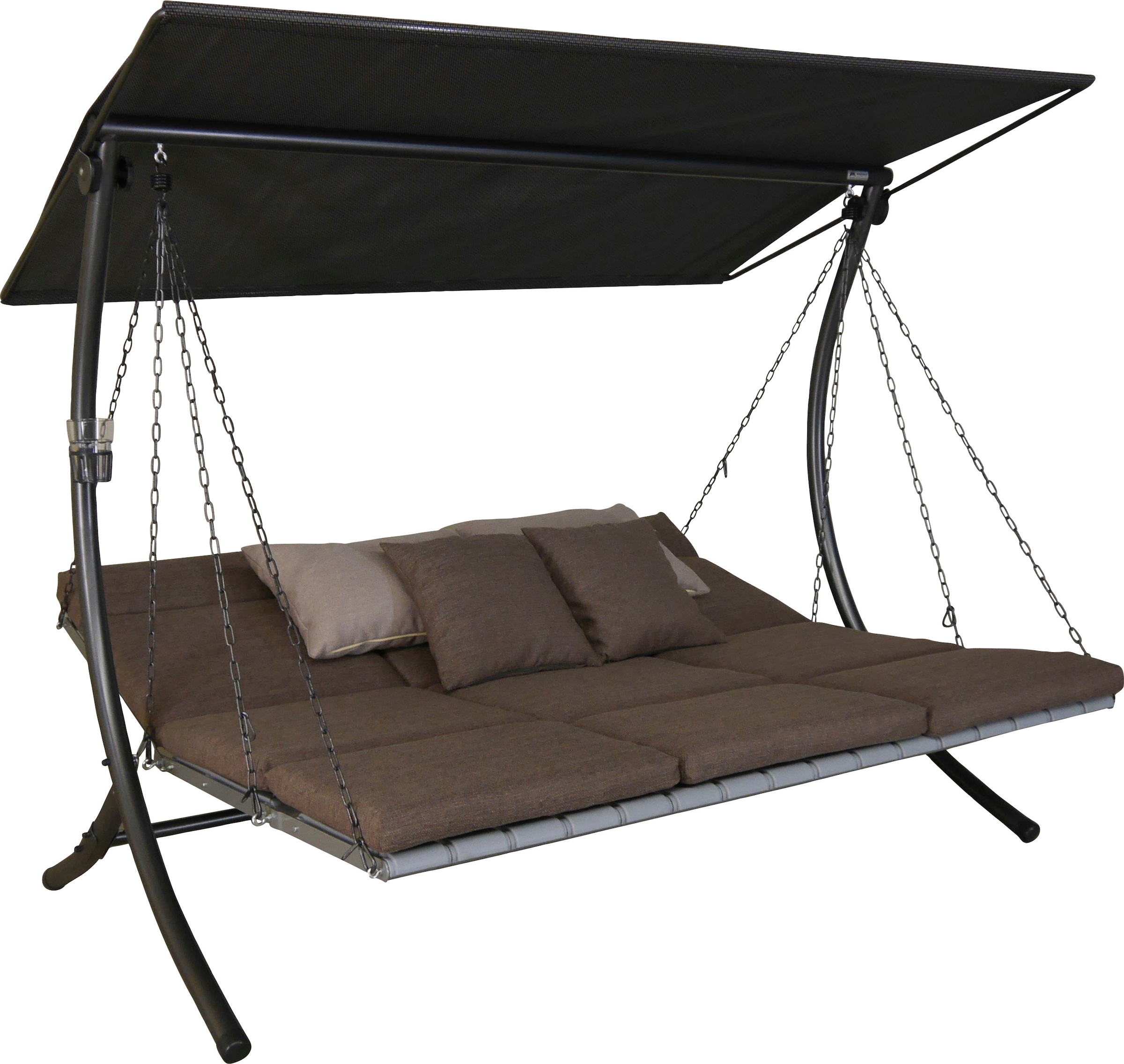 Angerer Freizeitmöbel Hollywoodschaukel »Luxus Smart olive«, BxTxH: 210x145x160 cm