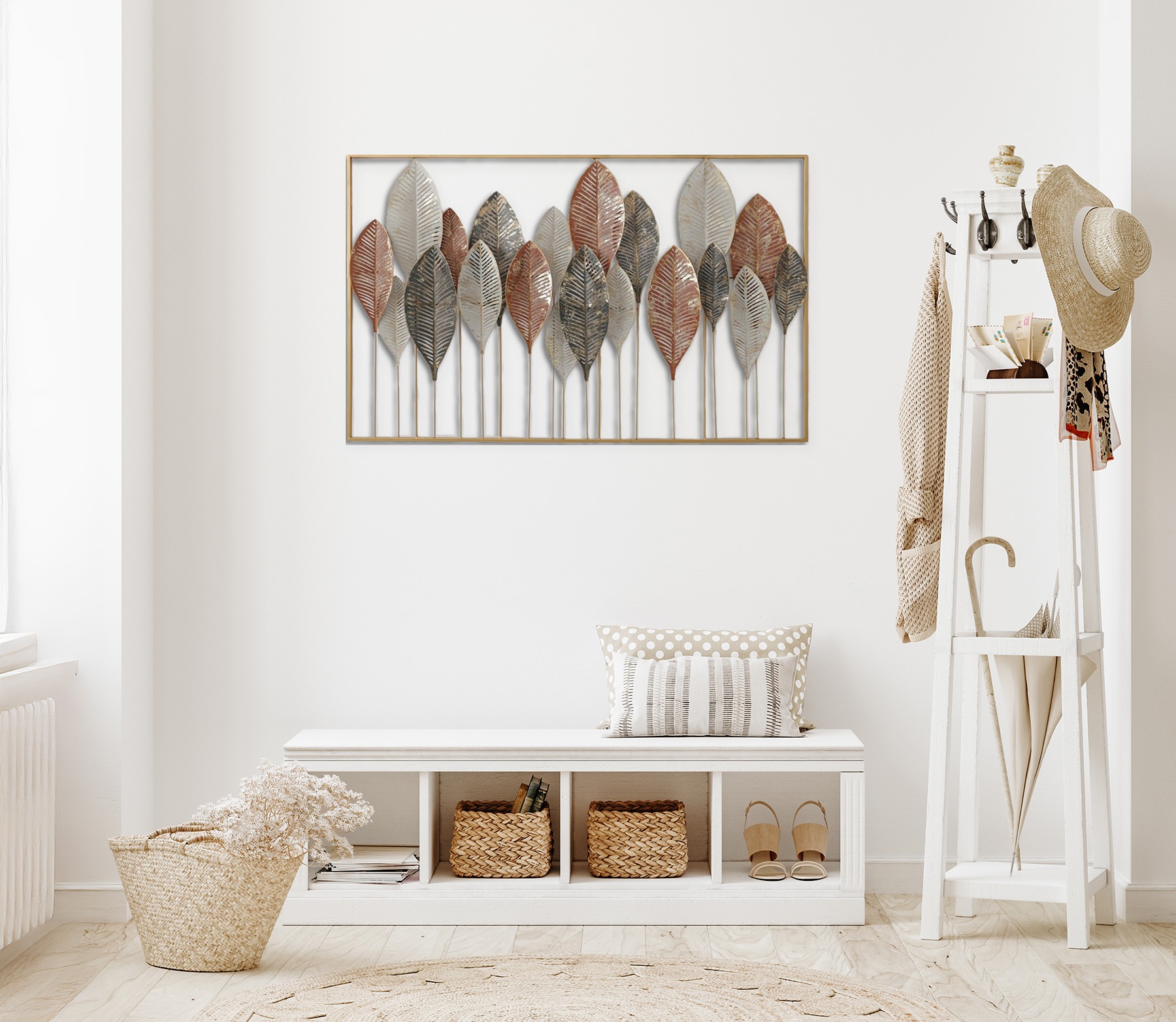 Bönninghoff Metallbild »HERBSTSTIMMUNG, VERSCHIEDENE BLÄTTER 122x76 cm – Deko modern«