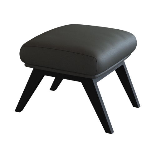 FLEXLUX Polsterhocker »Adria«, Fuß schwarz, Fußhocker für Ohrensessel günstig online kaufen