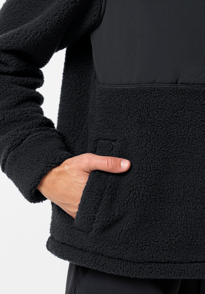 Jack Wolfskin Fleecejacke »FELSLICHT HOODED JKT M«, mit Kapuze
