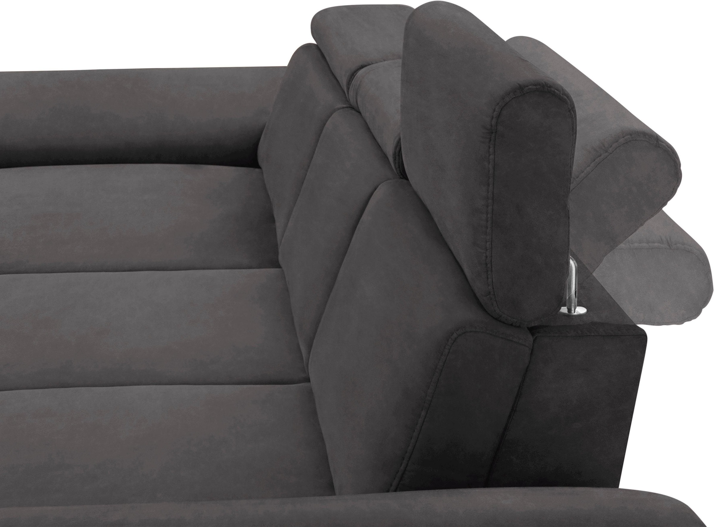 sit&more Ecksofa »Scorpio L-Form«, inklusive Sitztiefenverstellung, wahlweise mit Kopfverstellung
